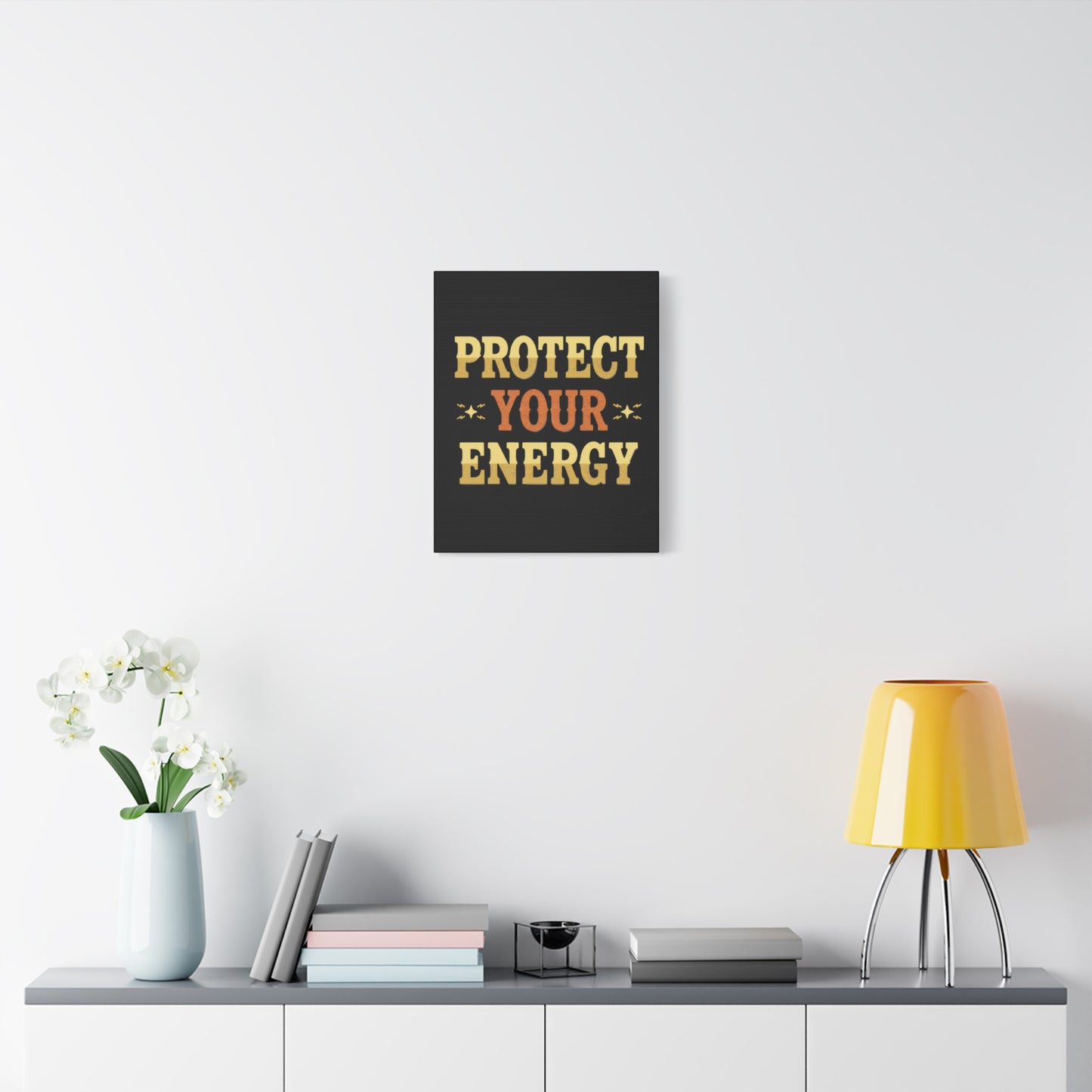 Protect Your Energy Canvas | Matte Stretched Wall Art