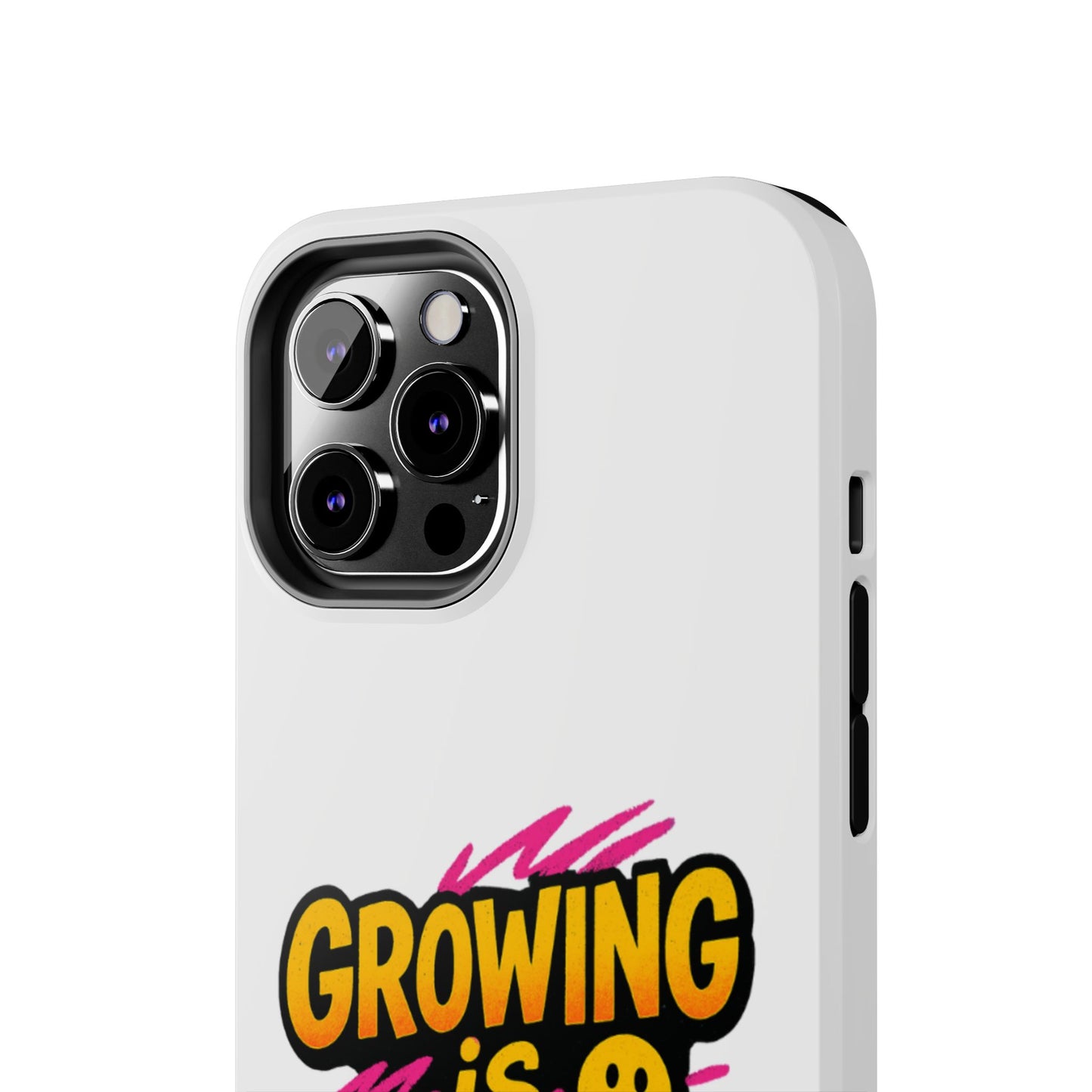 Empowering Tough Phone Case - 'Growing is Power' - Motivational Gifts, Unique Phone Accessories, Phone Protector, Gift for Teens
