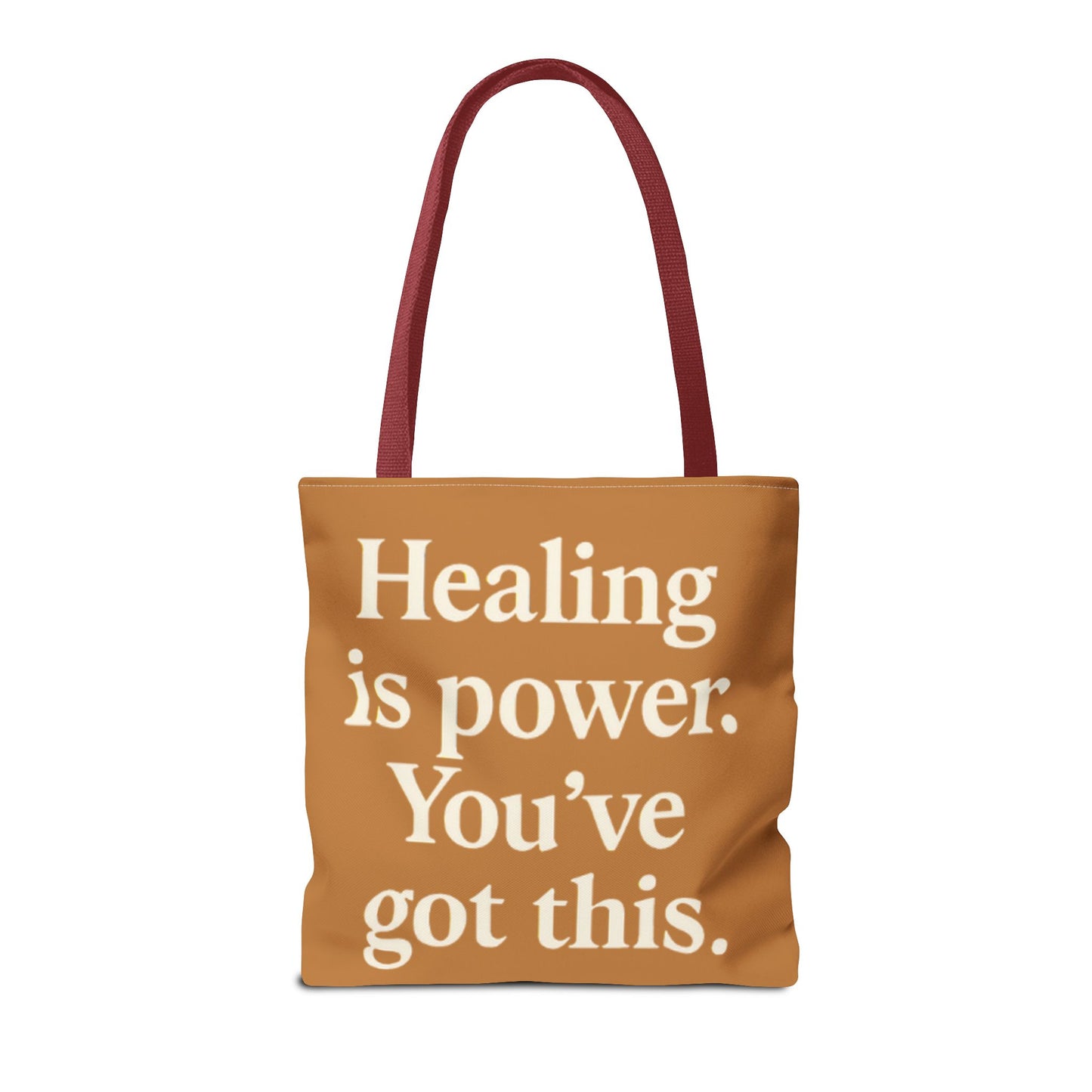 Empowering Healing Tote Bag, Inspirational Market Bag, Motivational Gift, Self-Care Accessory, Supportive Everyday Tote