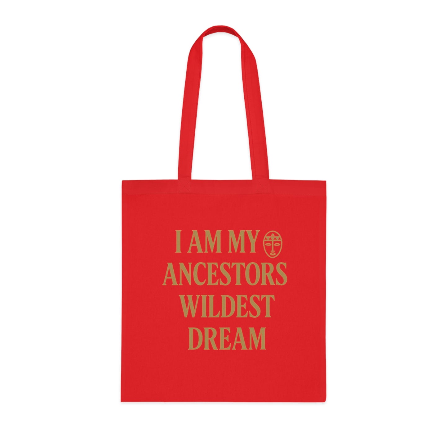 Ancestors' Dream Cotton Tote | Eco-Friendly Inspirational Bag