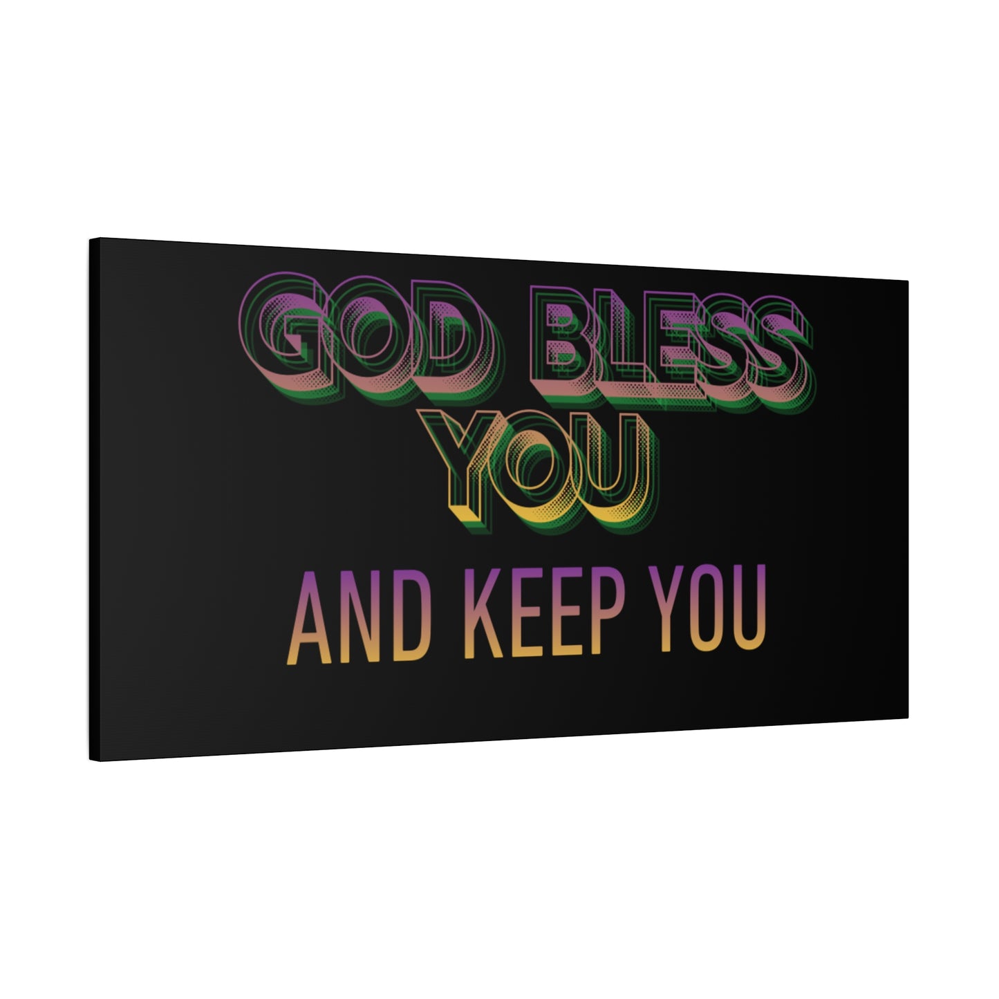 God Bless You and Keep You Canvas | Matte Stretched Wall Art