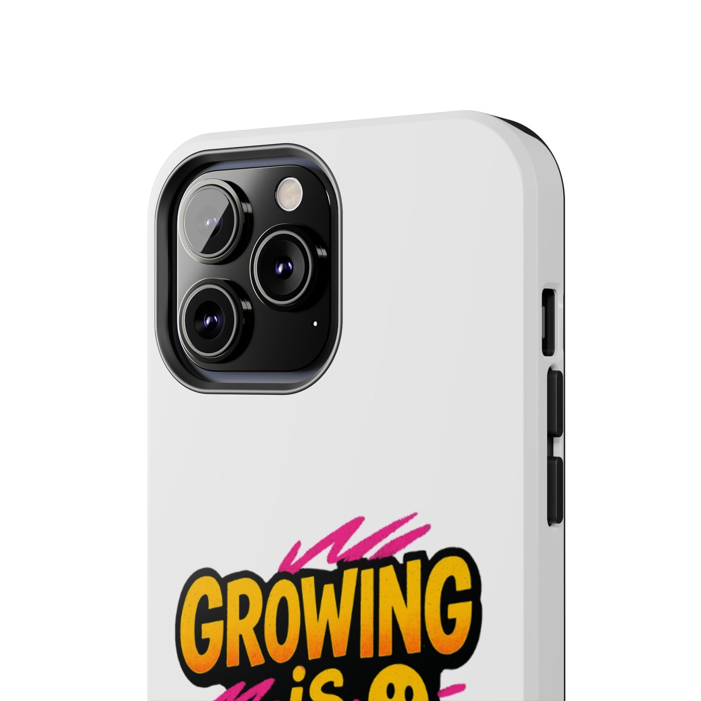 Empowering Tough Phone Case - 'Growing is Power' - Motivational Gifts, Unique Phone Accessories, Phone Protector, Gift for Teens
