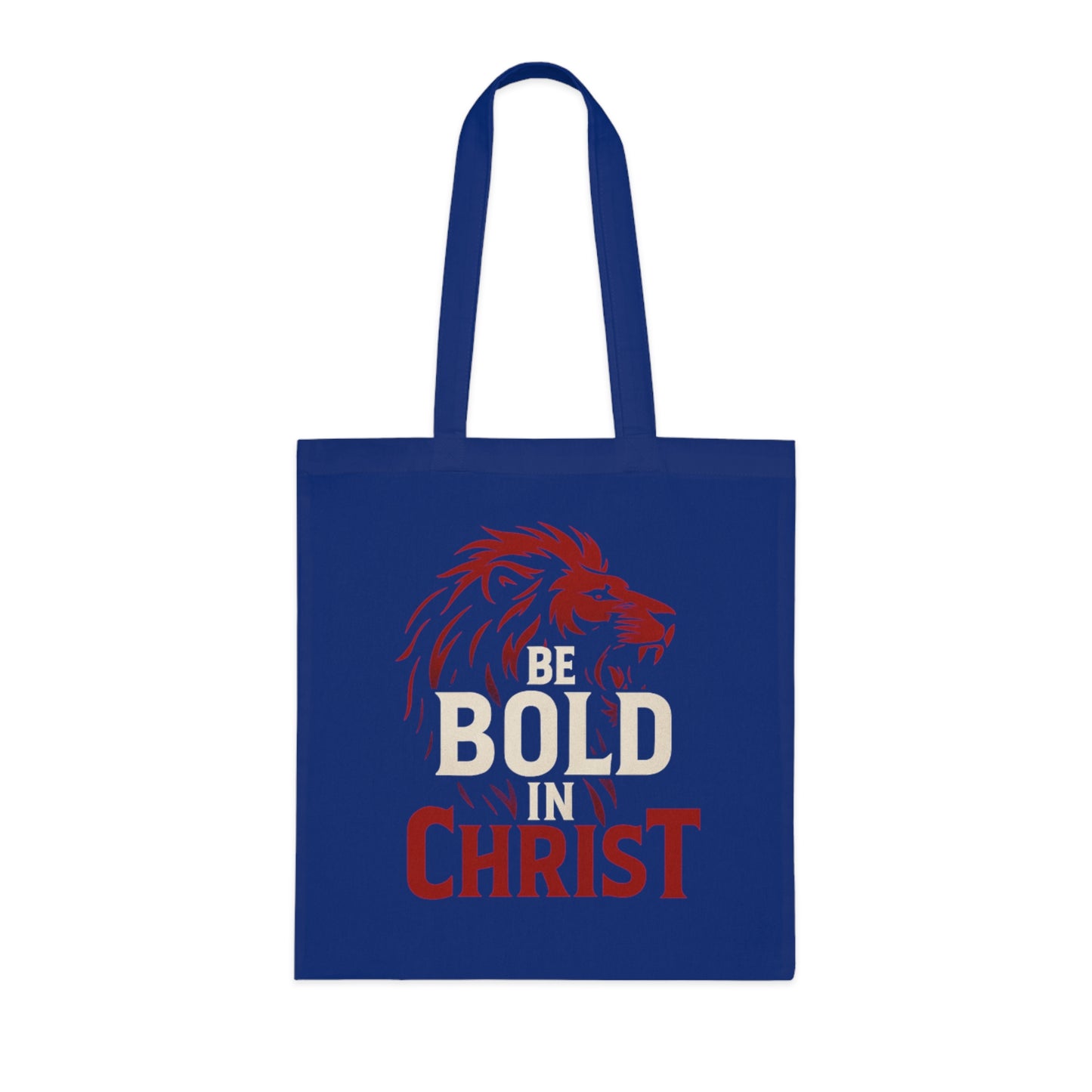 Be Bold in Christ Cotton Tote Bag, Inspirational Gift, Christian Tote, Bible Verse Bag, Everyday Use, Church Activities, Eco-Friendly