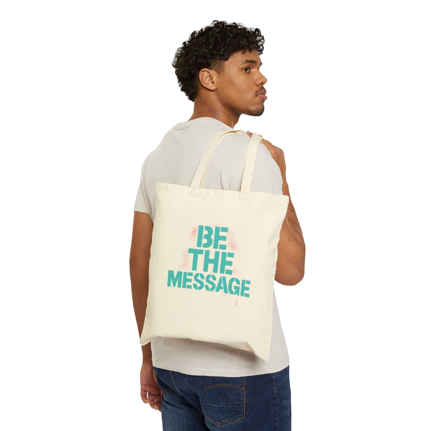 Inspirational Cotton Canvas Tote Bag - Eco-Friendly, Reusable Shopping Bag, Gym Bag, Beach Bag, Gift for Her
