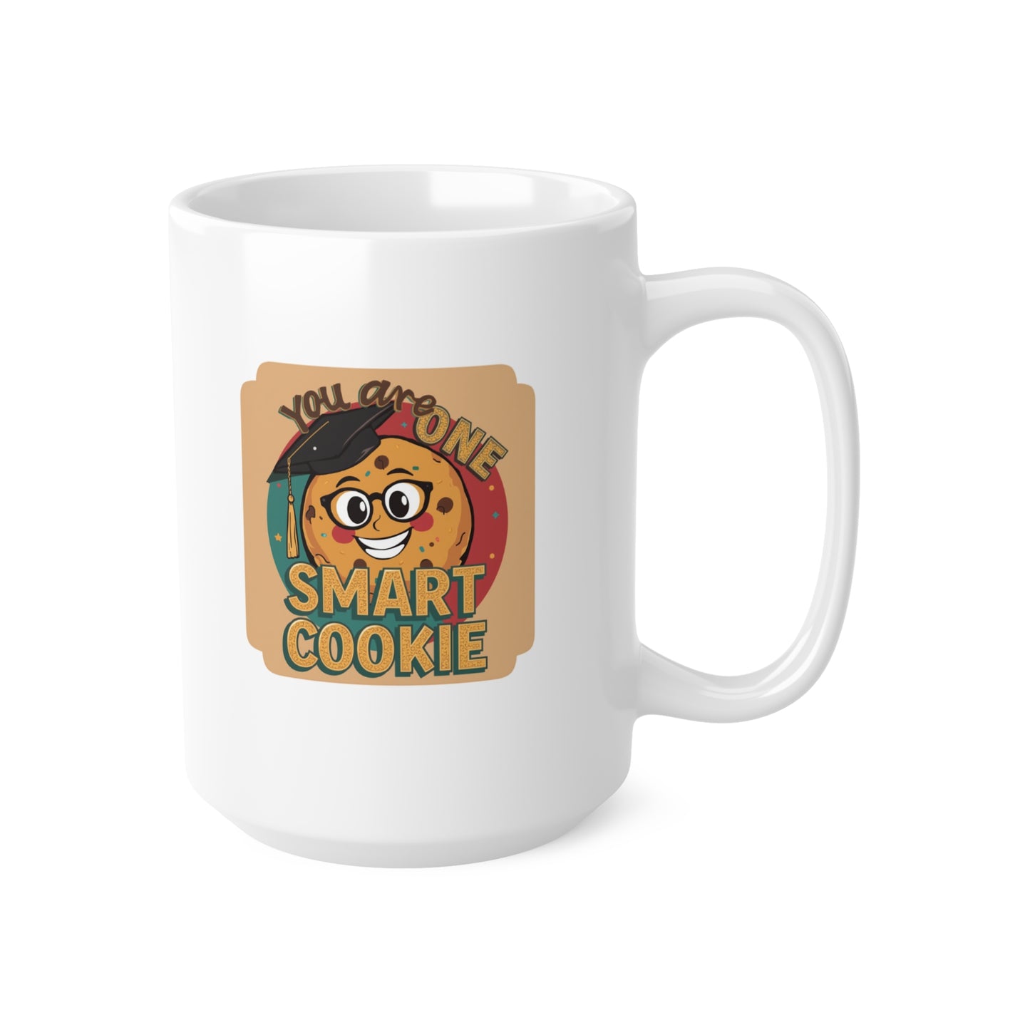 You Are One Smart Cookie Ceramic Mug | Graduation Cookie Design, 11oz & 15oz