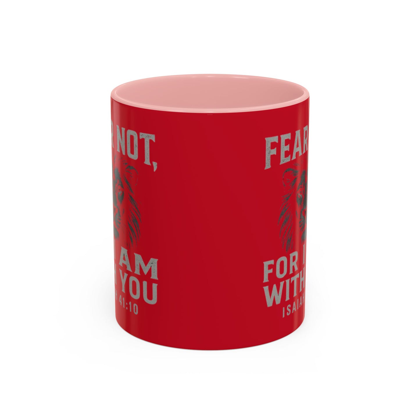 Faith-Inspired Accent Coffee Mug - Cheerful Ceramics for Daily Motivation, Gift for Friends, Home Decor, Encouragement