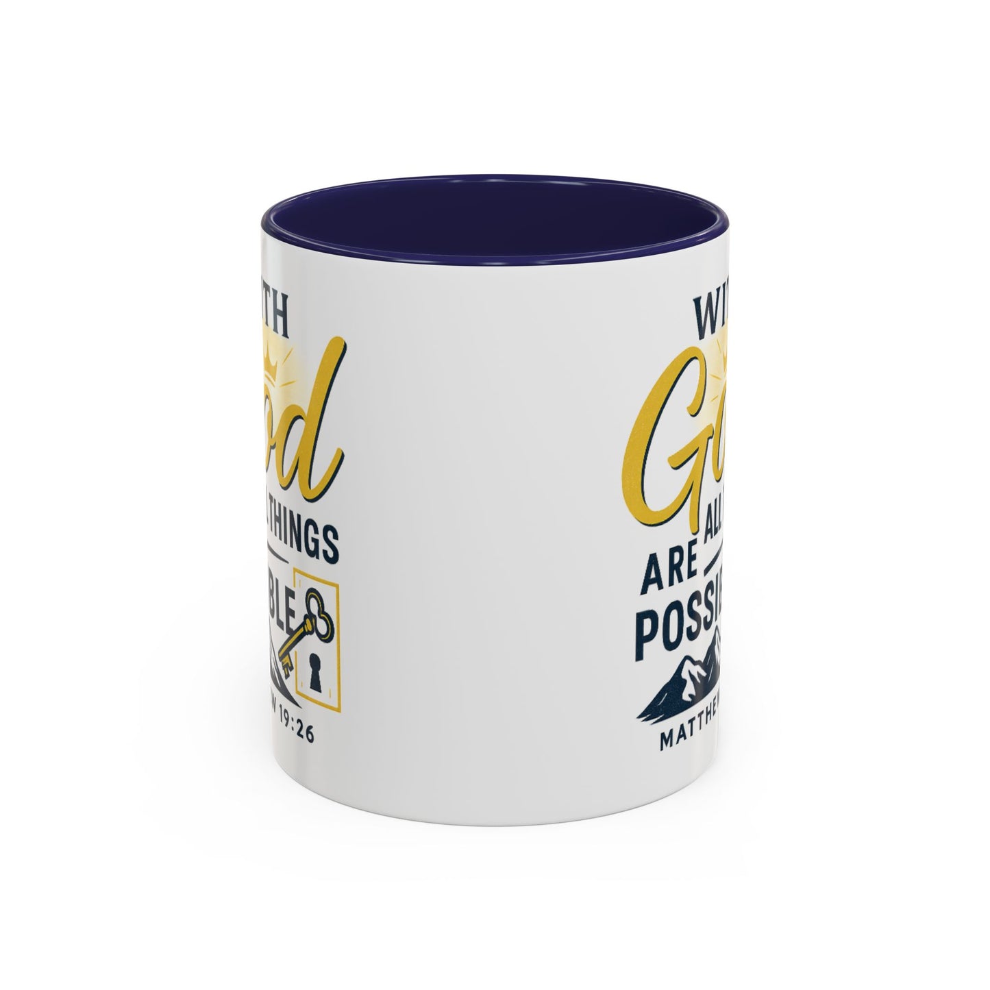 Inspirational Coffee Mug, Motivational Mug, Religious Gift, God Quote Mug, Faith-Based Coffee Cup, Customizable Coffee Mug