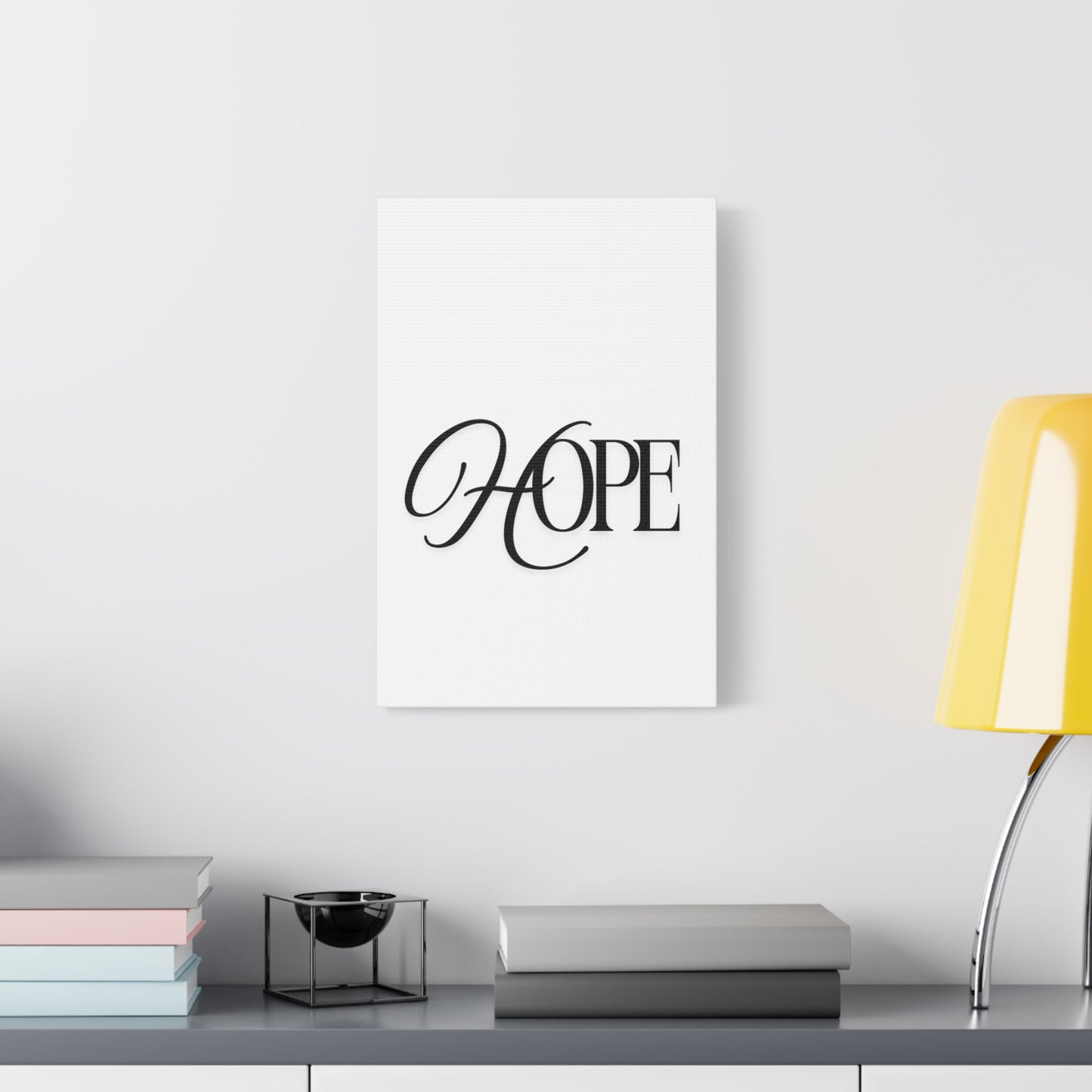 Hope Script Wall Art Canvas | Matte Stretched Canvas