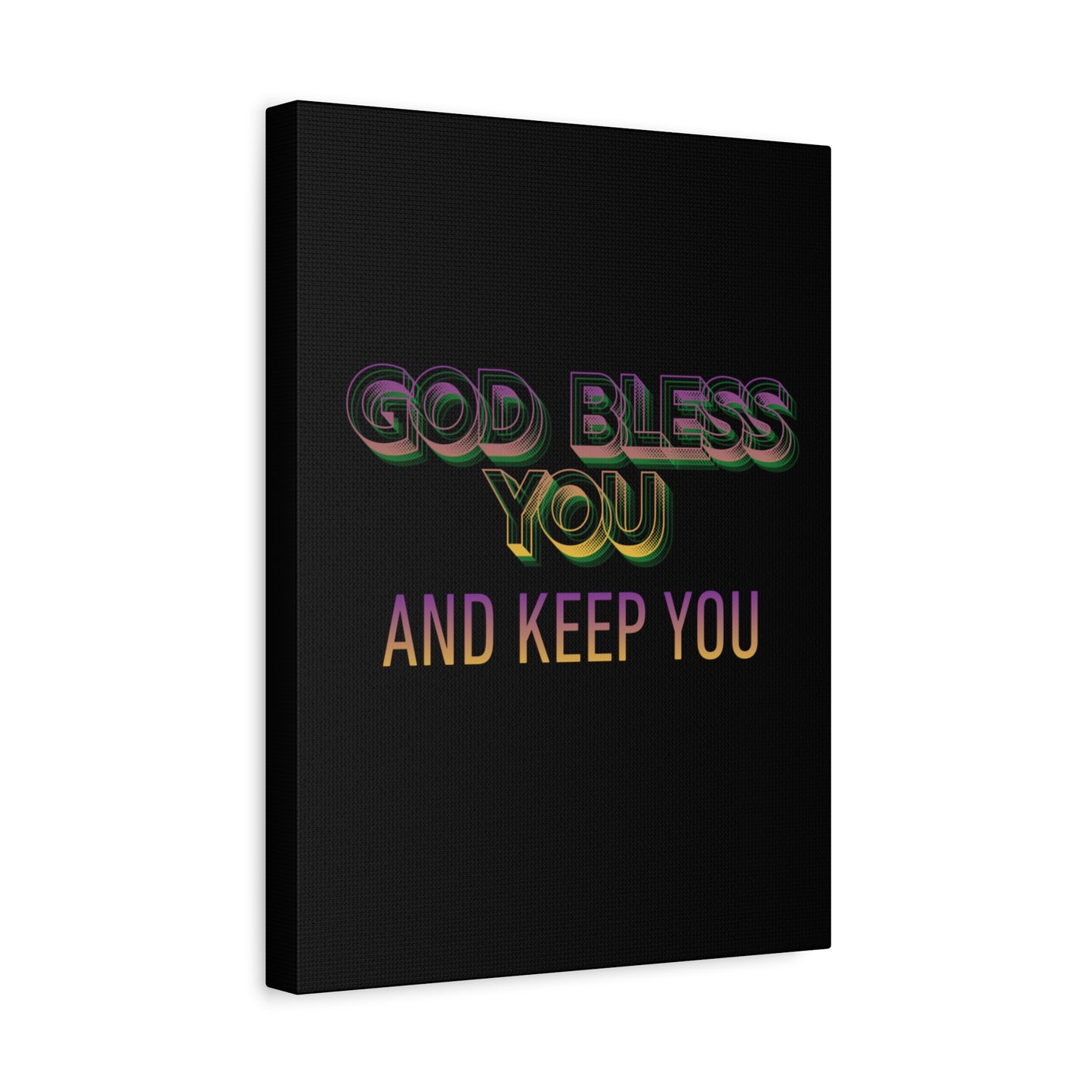 God Bless You and Keep You Canvas | Matte Stretched Wall Art