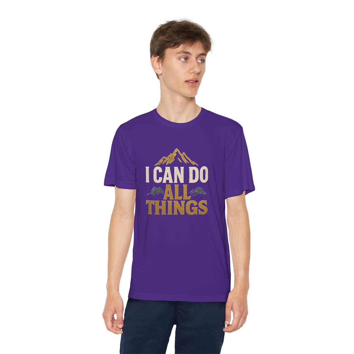 Youth Competitor Tee - I Can Do All Things Motivational Shirt