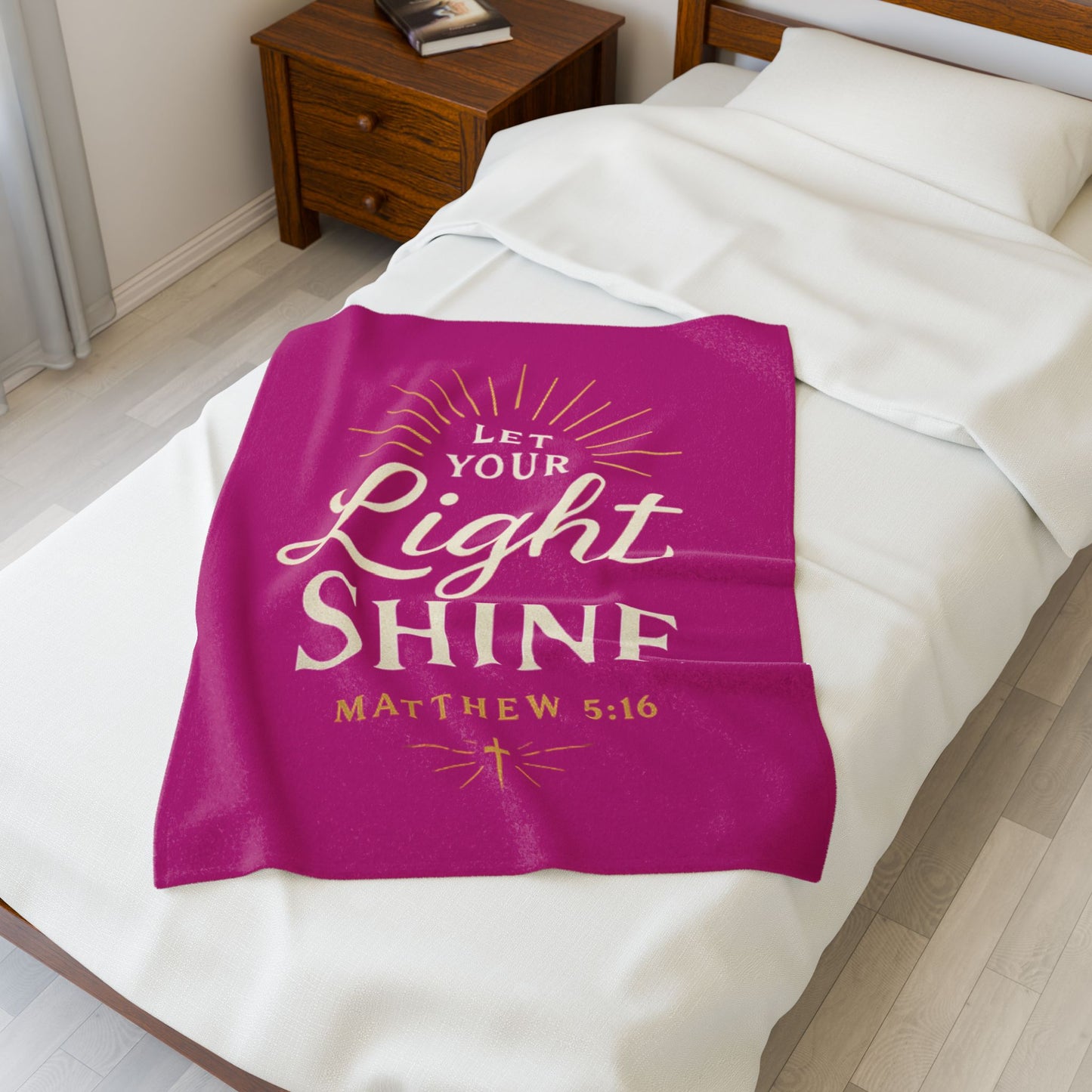 Inspirational Velveteen Plush Blanket