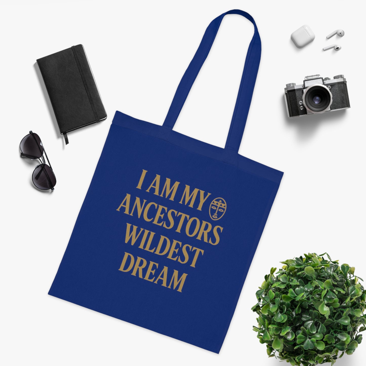 Ancestors' Dream Cotton Tote | Eco-Friendly Inspirational Bag