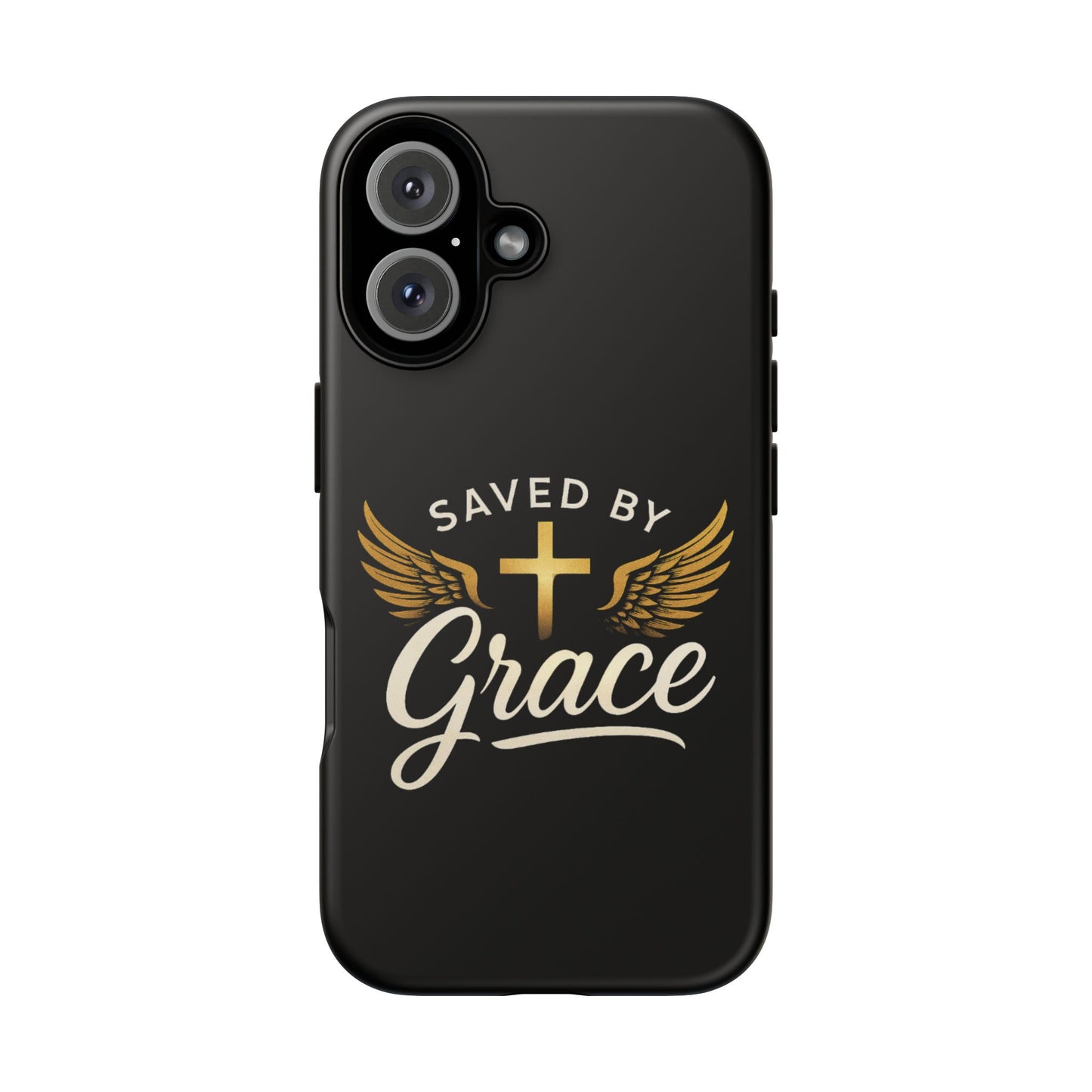 Christian Phone Case - Saved by Grace Design, Unique Gift for Believers, Inspirational Accessory, Stylish Christian Decor