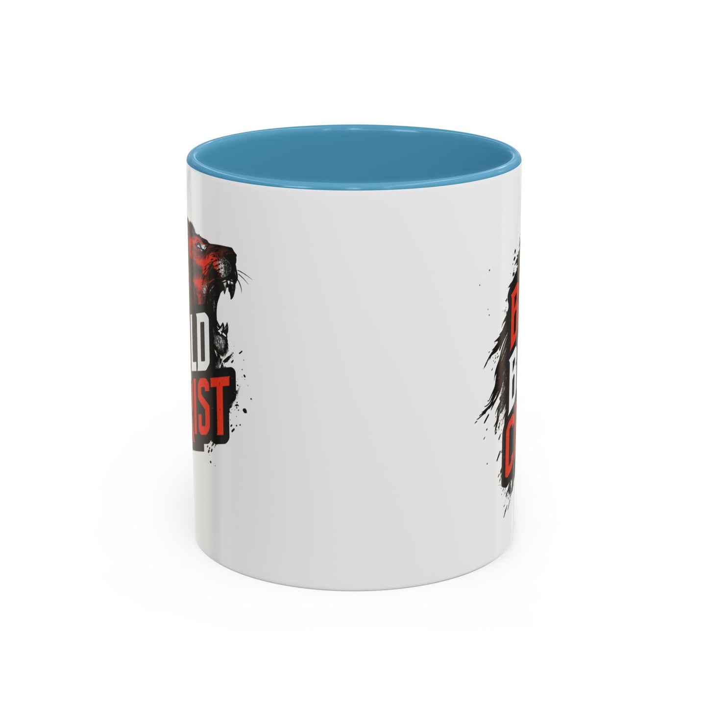 Be Bold in Christ Mug | Christian Faith Coffee Mug, Wolf Graphic Accent Mug
