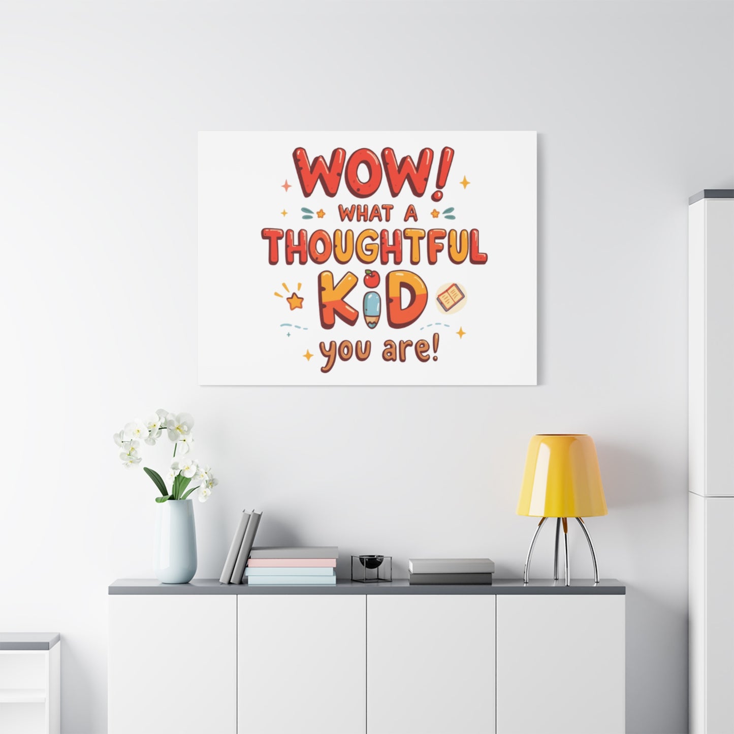 What a thoughtful kid you are! Canvas Print | Stretched Matte Canvas