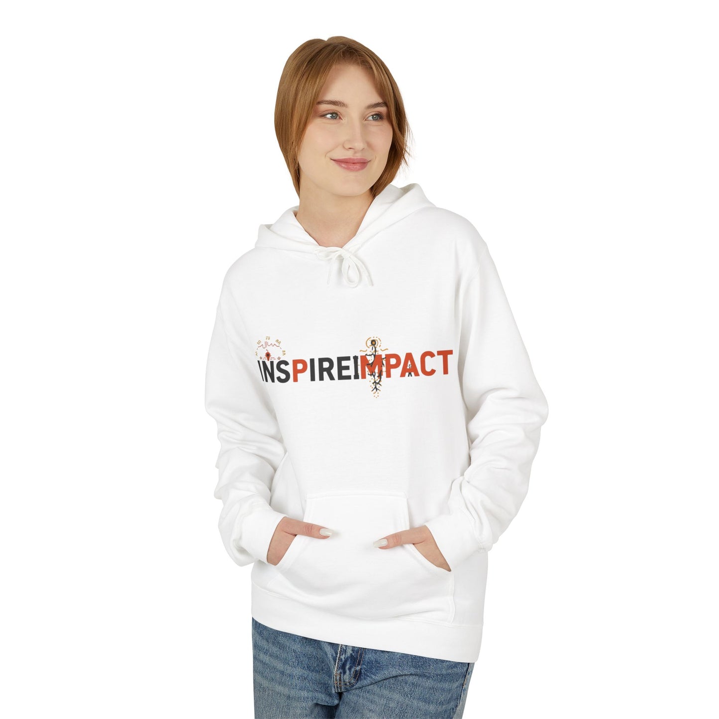 Inspire Impact Hoodie | Inspirational Typography Logo