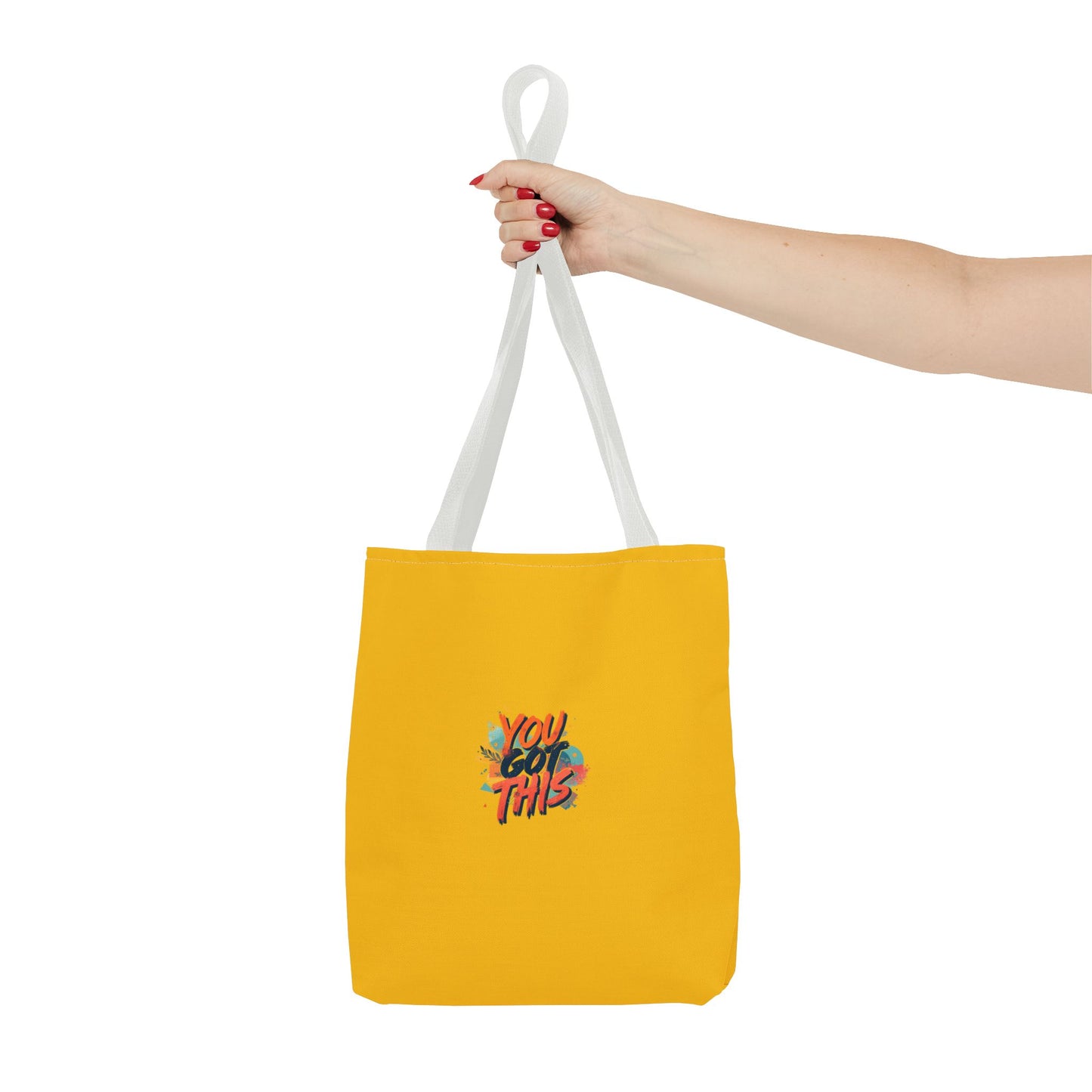 You Got This motivational graphic Tote Bag | positive quote, yellow background