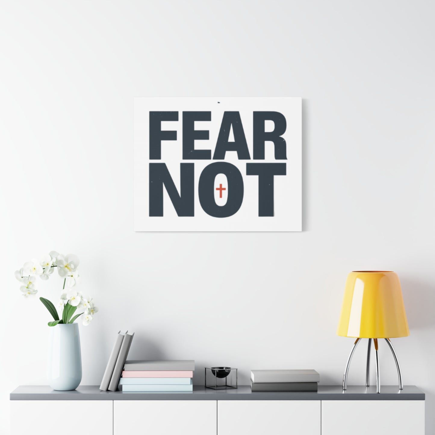 Fear Not canvas | Christian wall art, stretched matte gallery wrap