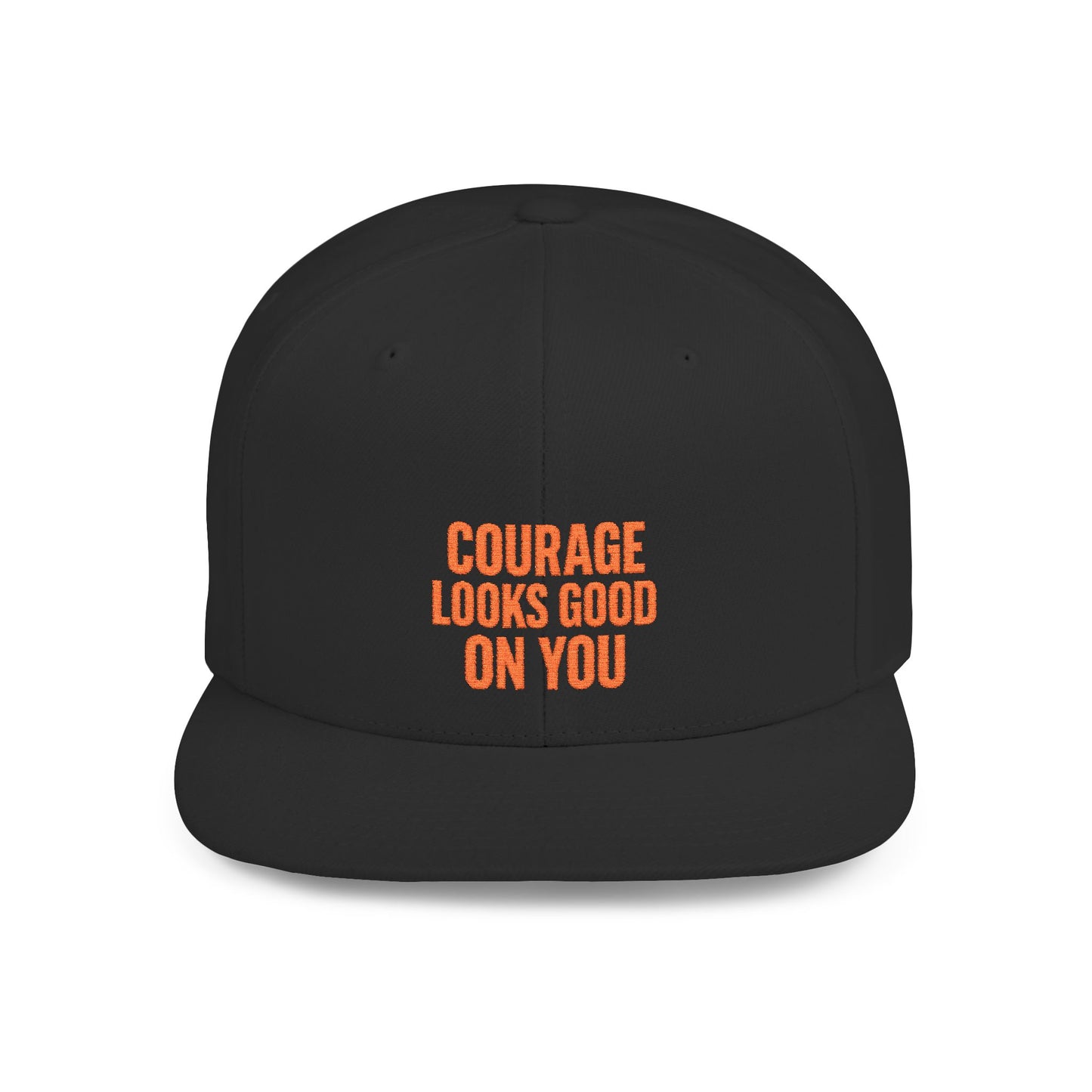 Courage Looks Good on You Snapback Hat, Motivational Cap for Everyday Wear, Gift for Friends, Inspiring Headwear