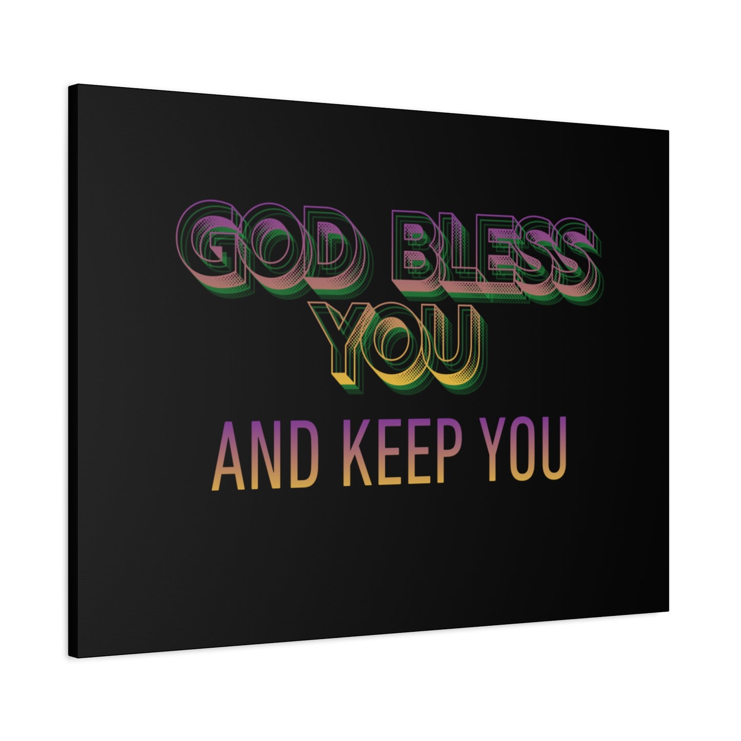 God Bless You and Keep You Canvas | Matte Stretched Wall Art