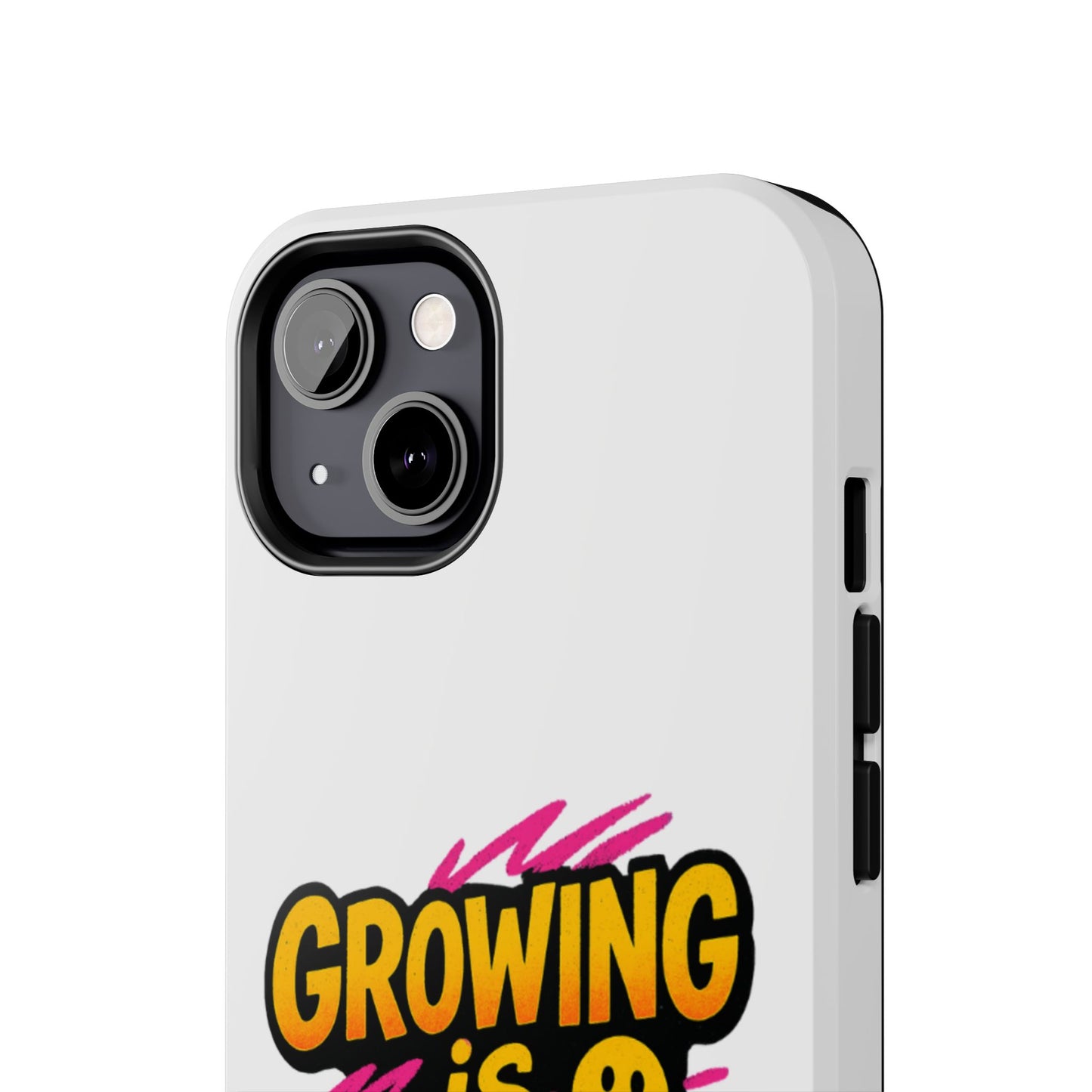 Empowering Tough Phone Case - 'Growing is Power' - Motivational Gifts, Unique Phone Accessories, Phone Protector, Gift for Teens