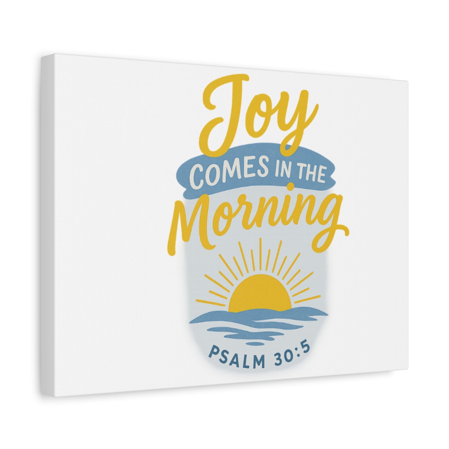 Joy Comes in the Morning Canvas Art | Sunshine Wall Decor, Inspirational Wall Art, Home Blessing Decor, Uplifting Gift, Faith-Based Art
