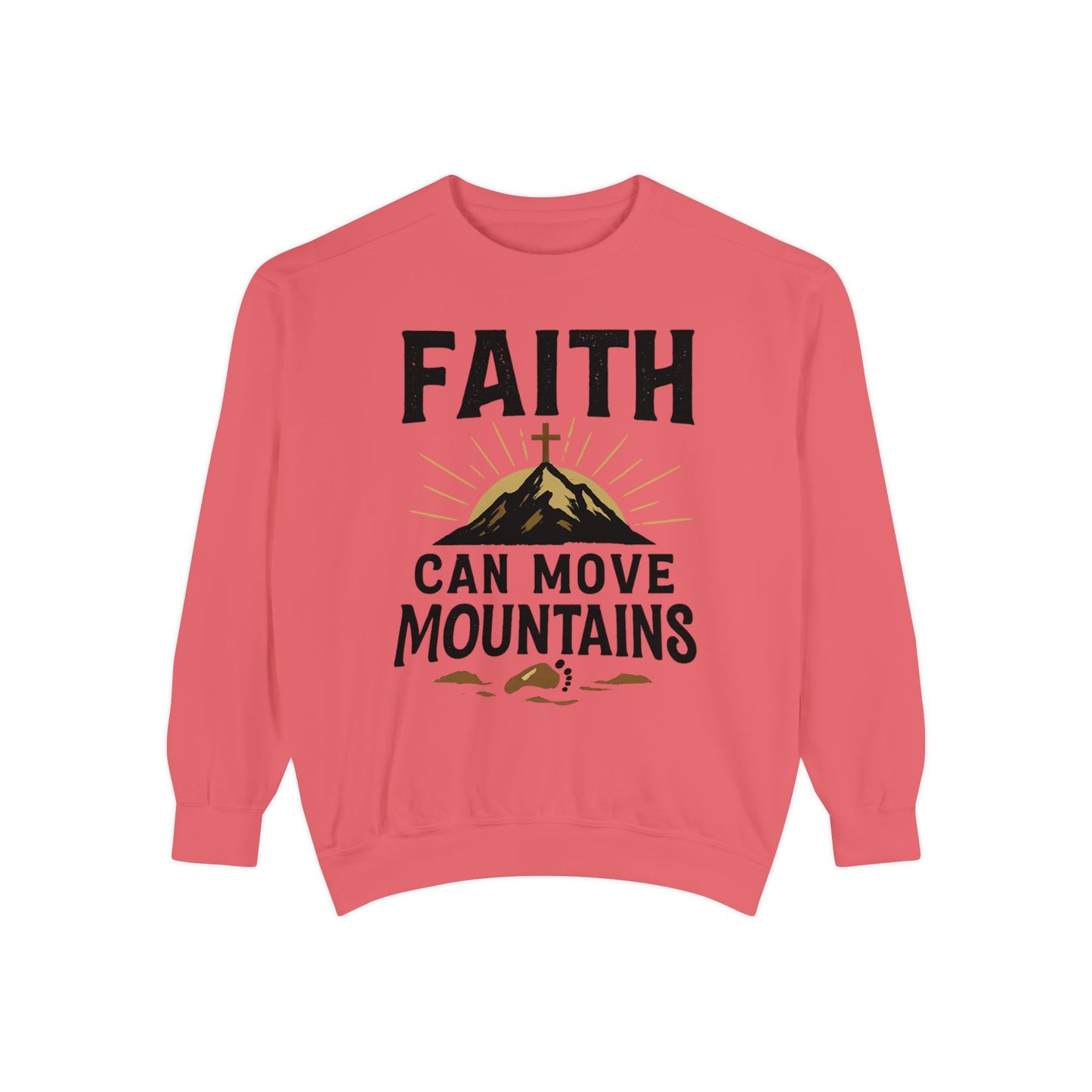 Faith-Inspired Garment-Dyed Sweatshirt | Cozy Christian Apparel, Inspirational Gift, Faith Merchandise, Unisex Crewneck, Casual Sweat