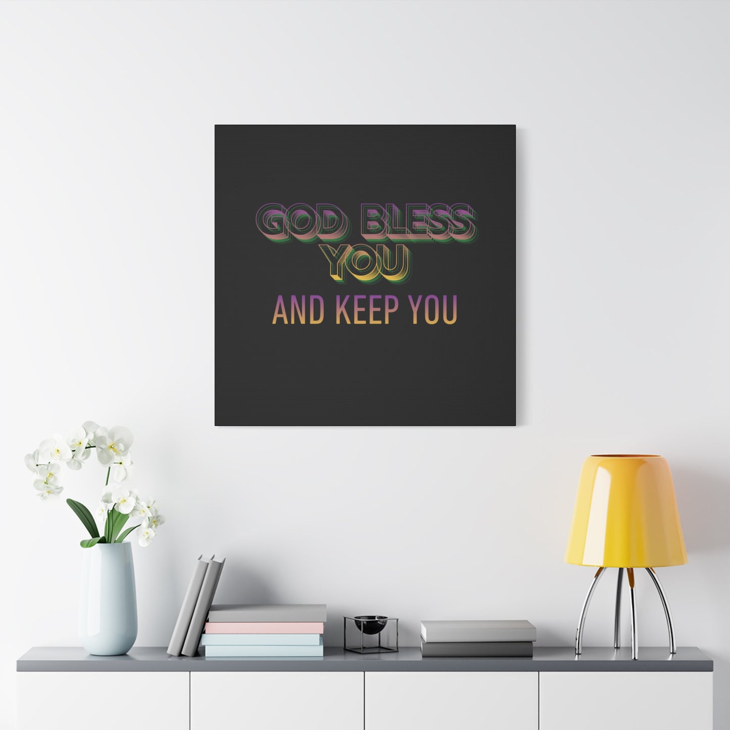 God Bless You and Keep You Canvas | Matte Stretched Wall Art