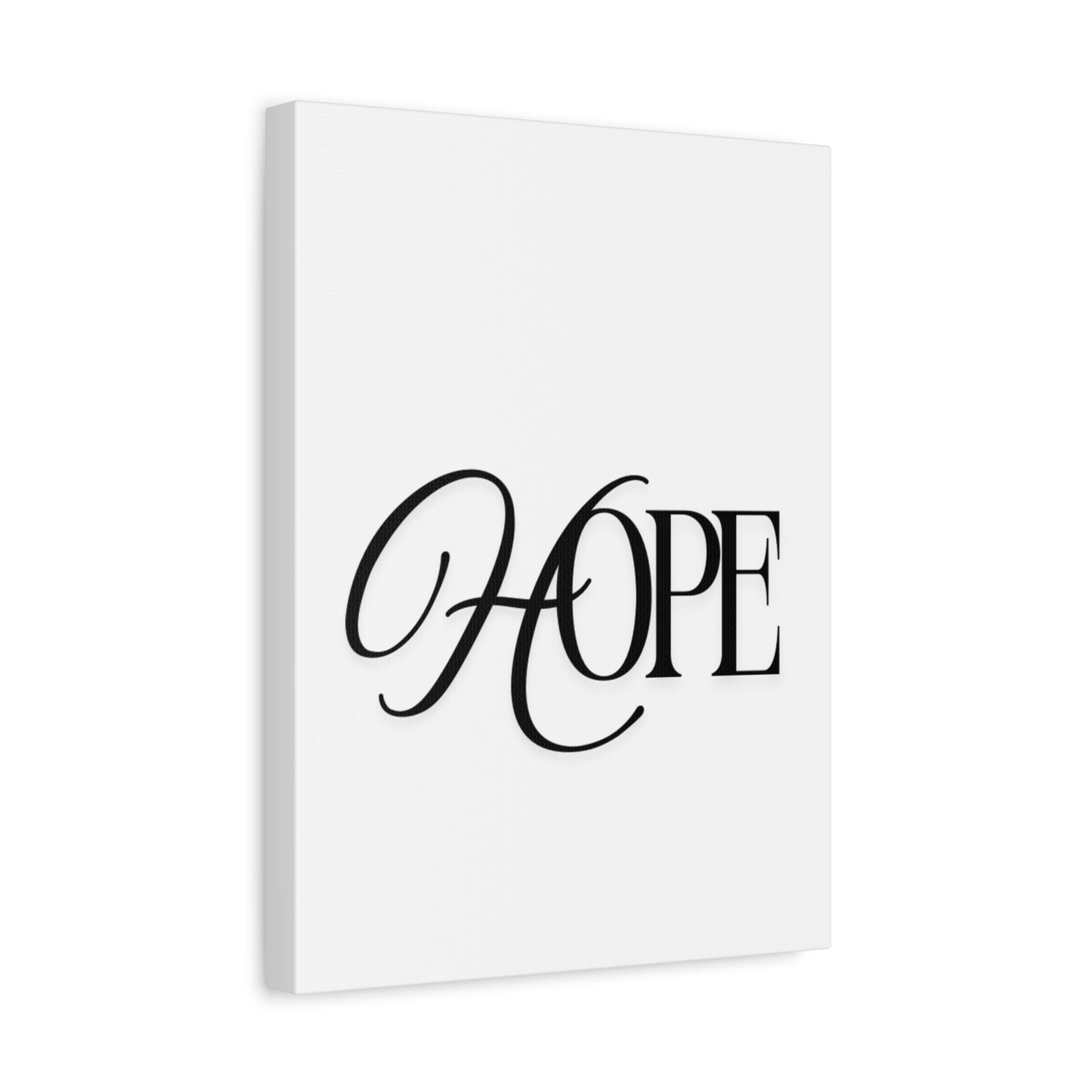 Hope Script Wall Art Canvas | Matte Stretched Canvas