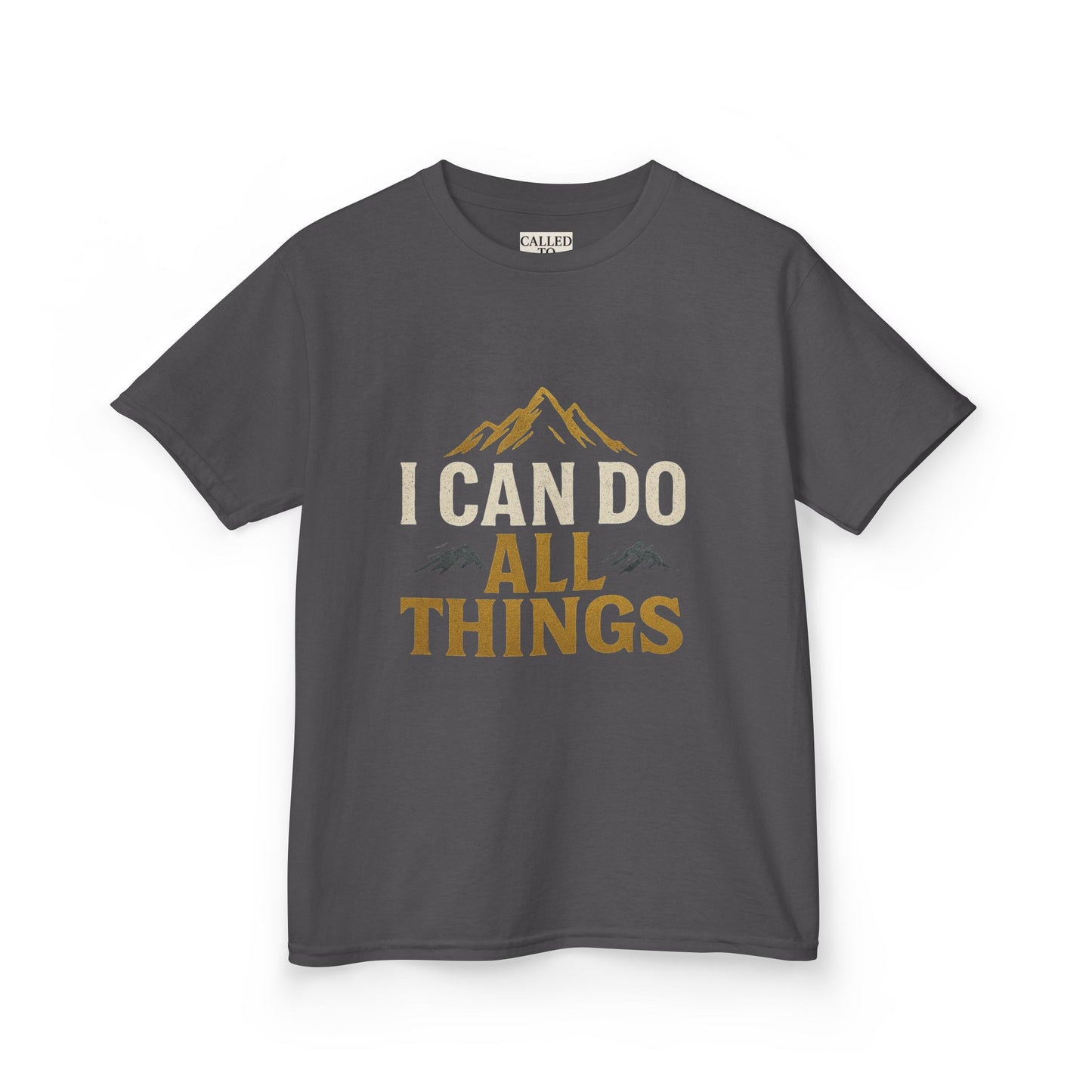 Kids Tee - Inspire and Empower 'I Can Do All Things' Motivational Shirt