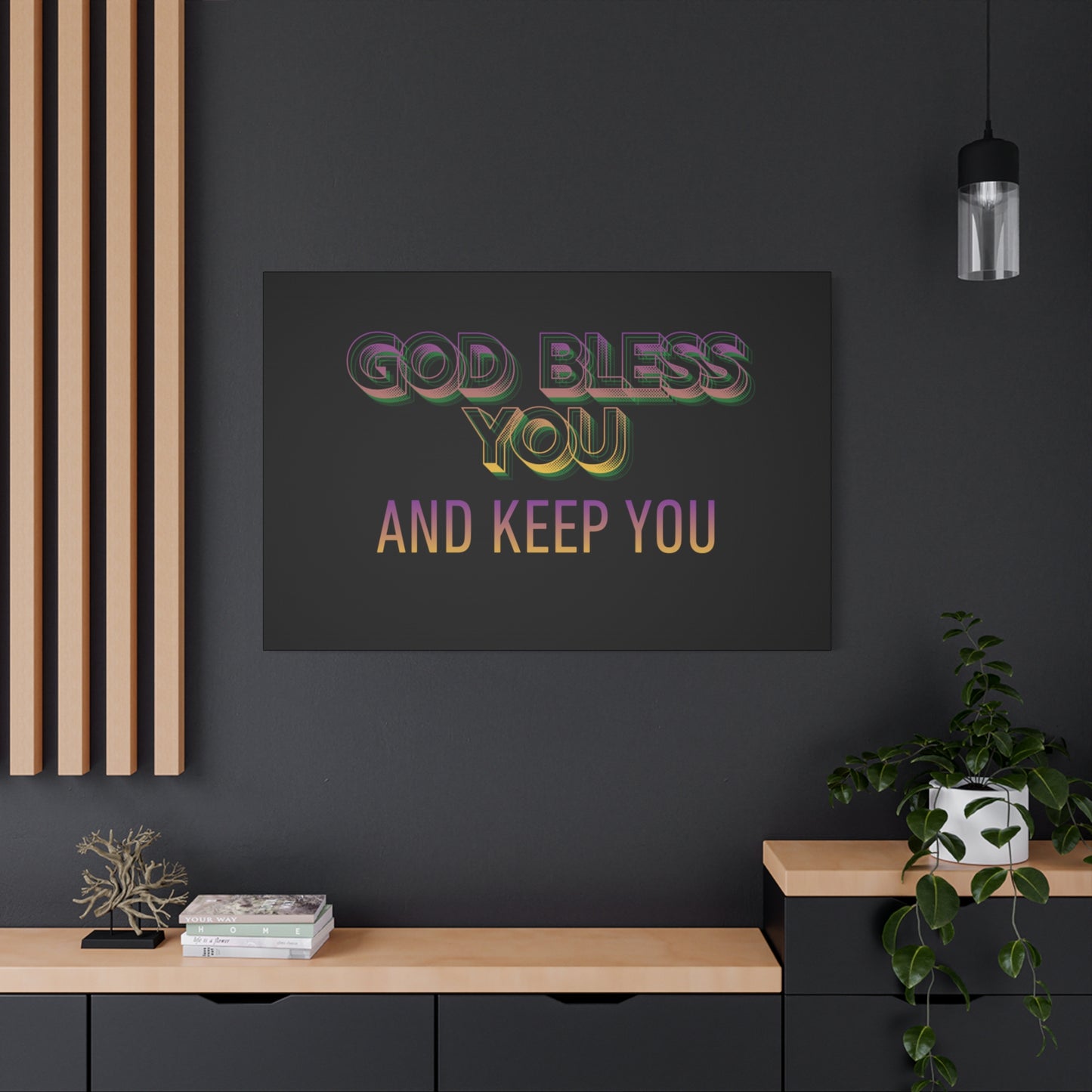 God Bless You and Keep You Canvas | Matte Stretched Wall Art