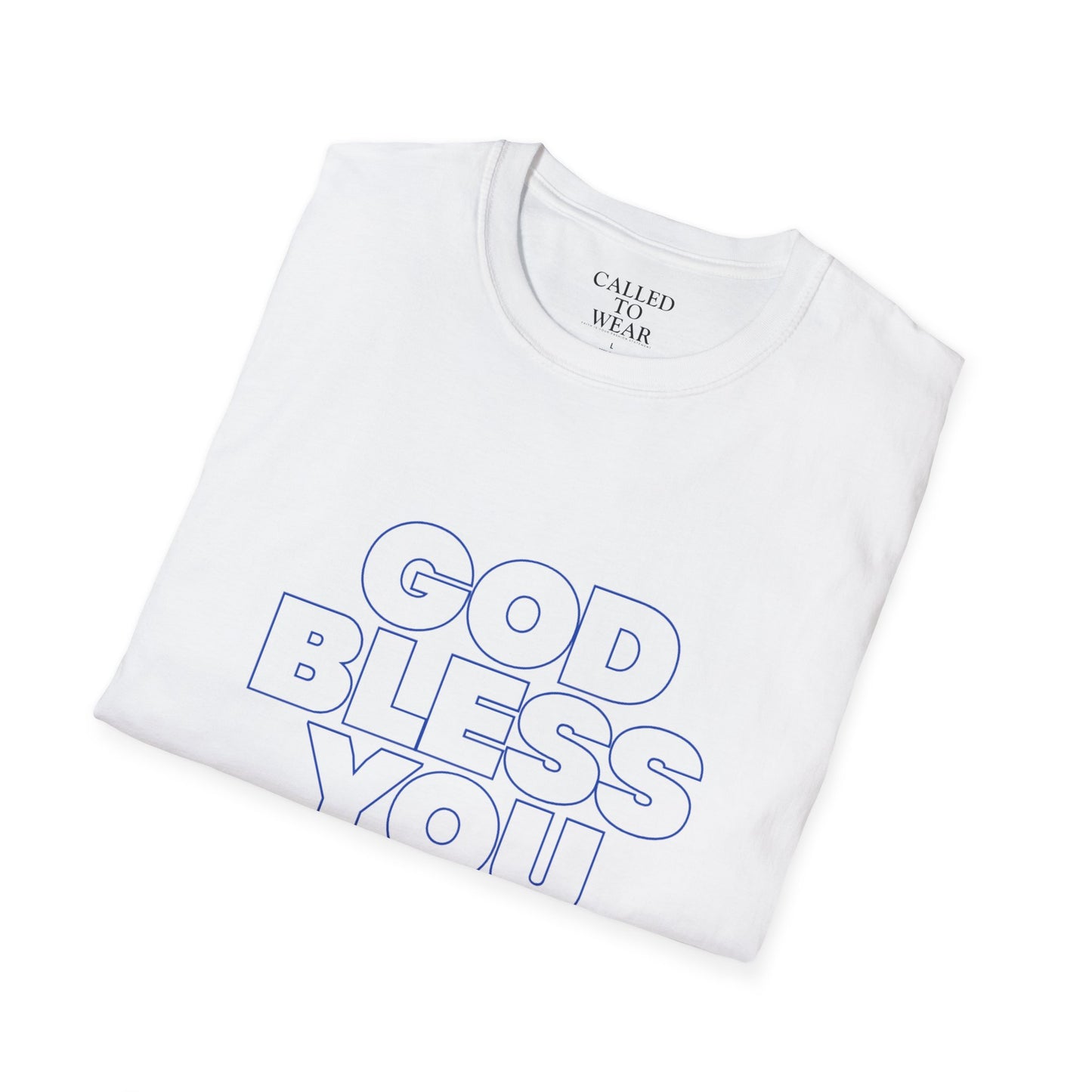 GOD BLESS YOU & Keep You T-Shirt | Minimal Typographic Faith Tee