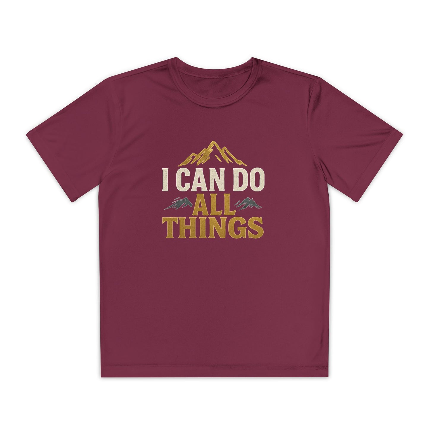 Youth Competitor Tee - I Can Do All Things Motivational Shirt