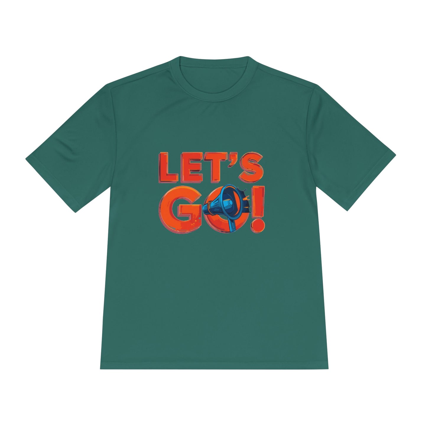 LET'S GO! Momentum Graphic Tee | Lightweight Polyester Athletic Shirt