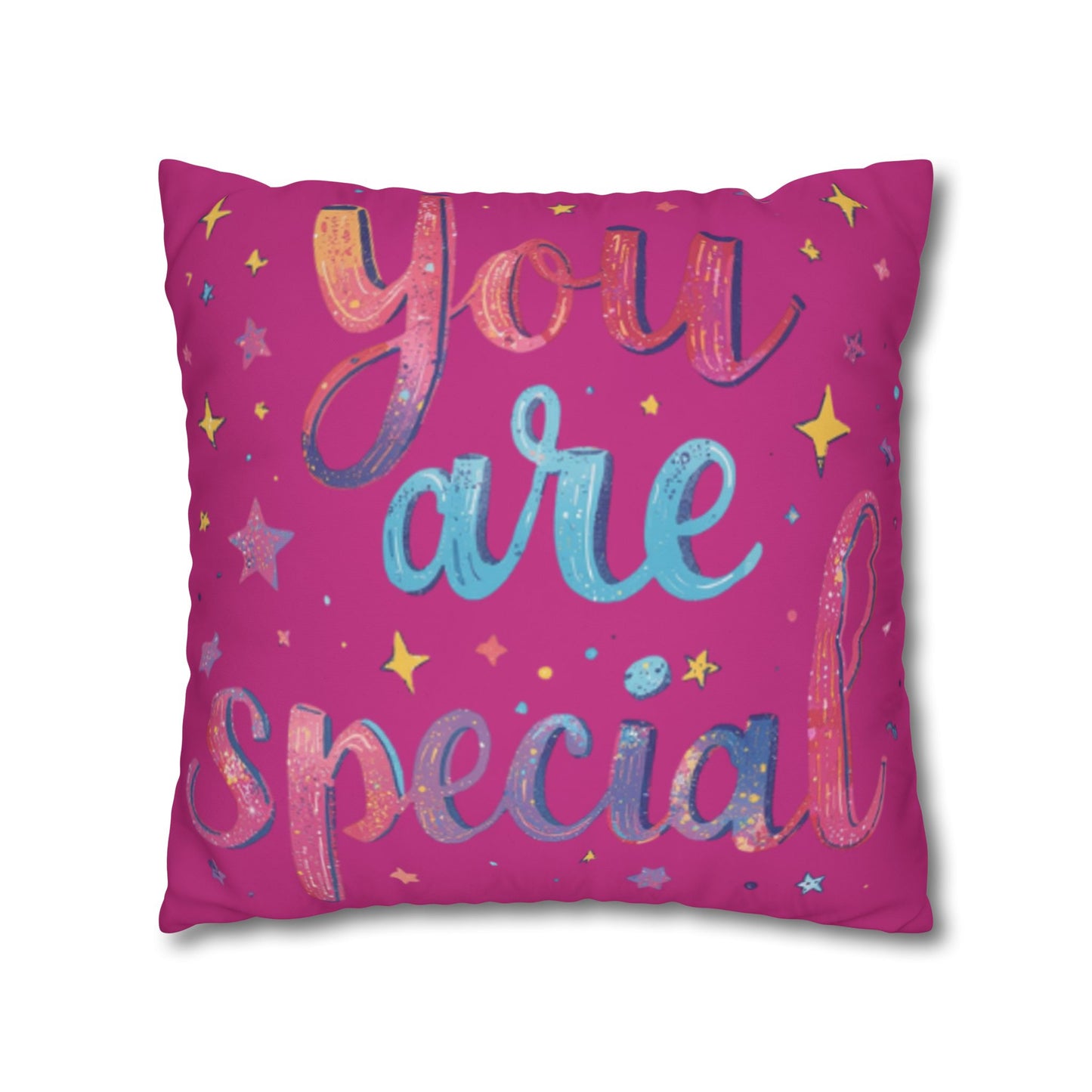 You Are Special pillowcase | square poly canvas pillowcase