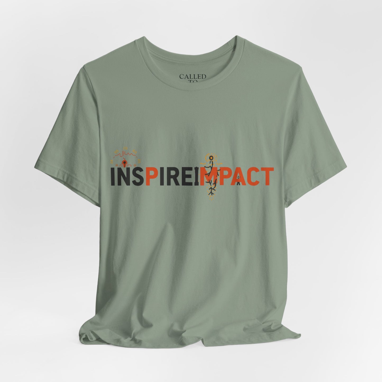 Inspire Impact graphic Tee | Inspirational typography t-shirt