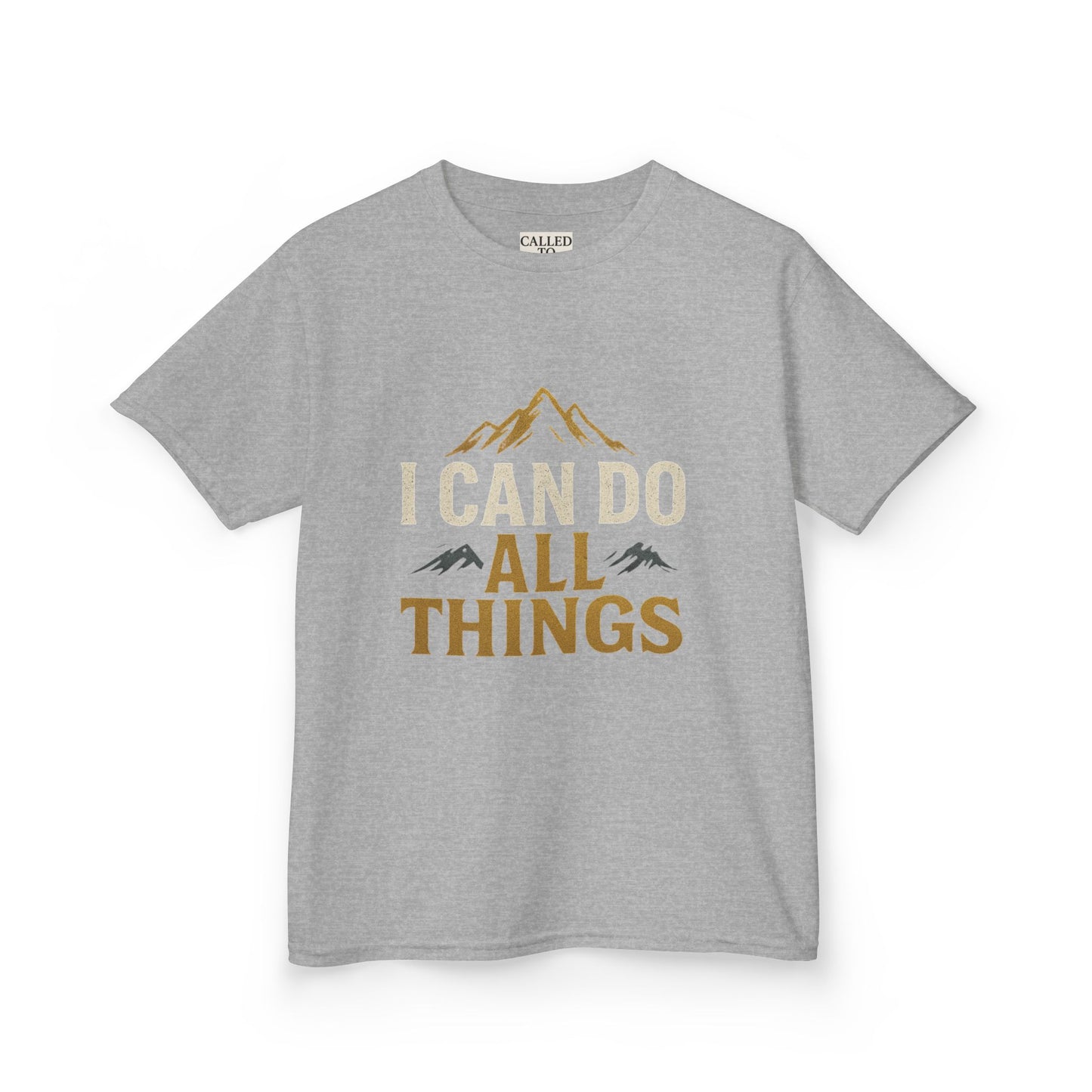 Kids Tee - Inspire and Empower 'I Can Do All Things' Motivational Shirt