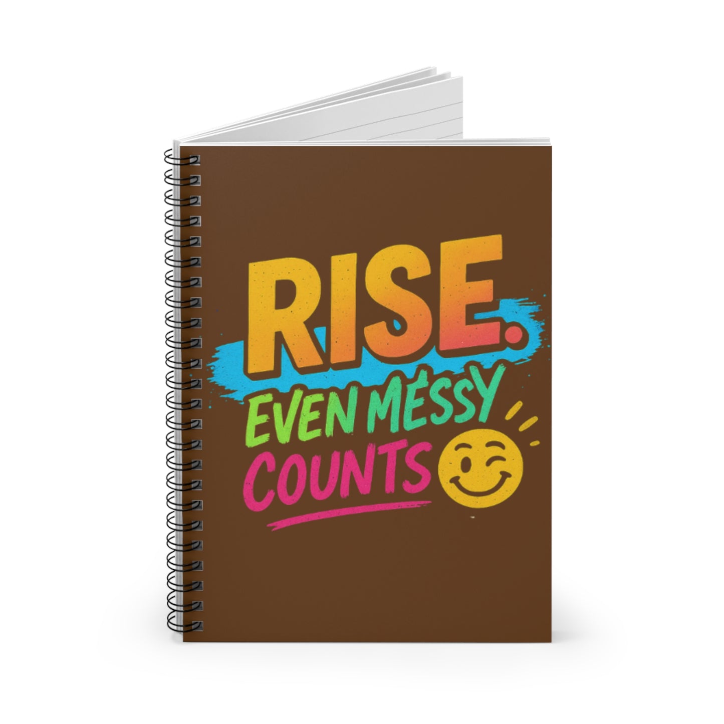 Inspirational Notebook - Ruled Line Vibrant Colors and Uplifting Message