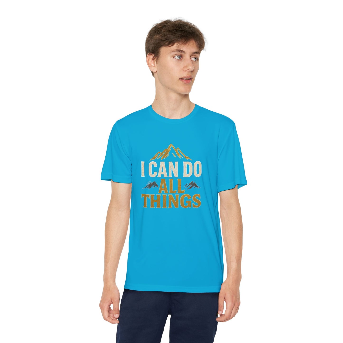 Youth Competitor Tee - I Can Do All Things Motivational Shirt
