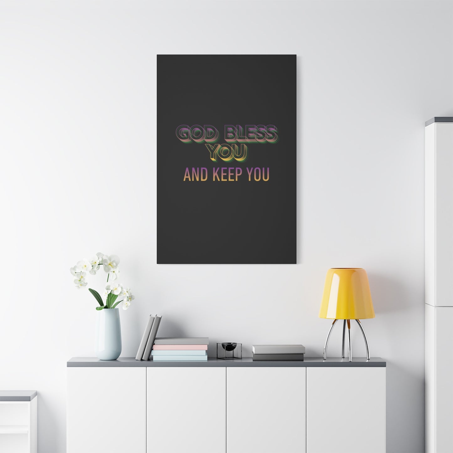 God Bless You and Keep You Canvas | Matte Stretched Wall Art