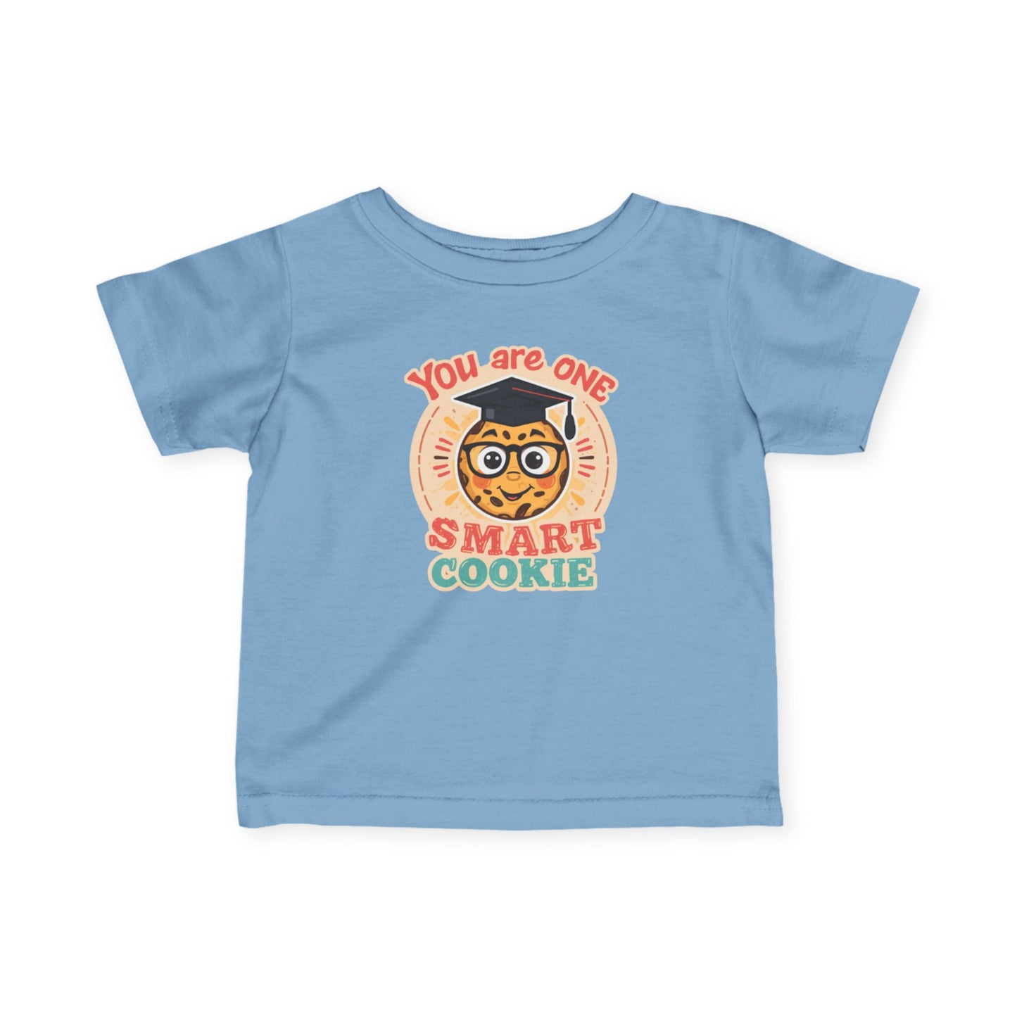 You Are One Smart Cookie Infant Tee | Cute Cookie with Glasses Retro Design