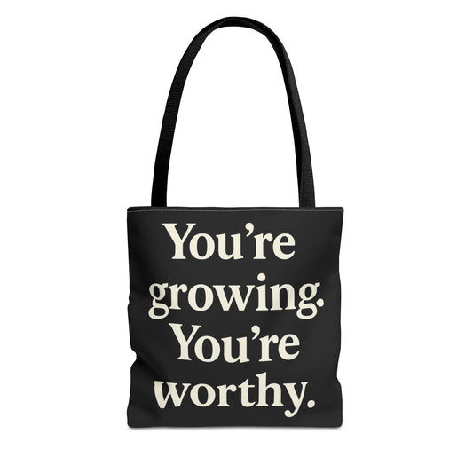 Empowering Affirmation Tote Bag | Motivational Bag for Self-Love, Inspirational Gift, Everyday Tote, Thoughtful Present