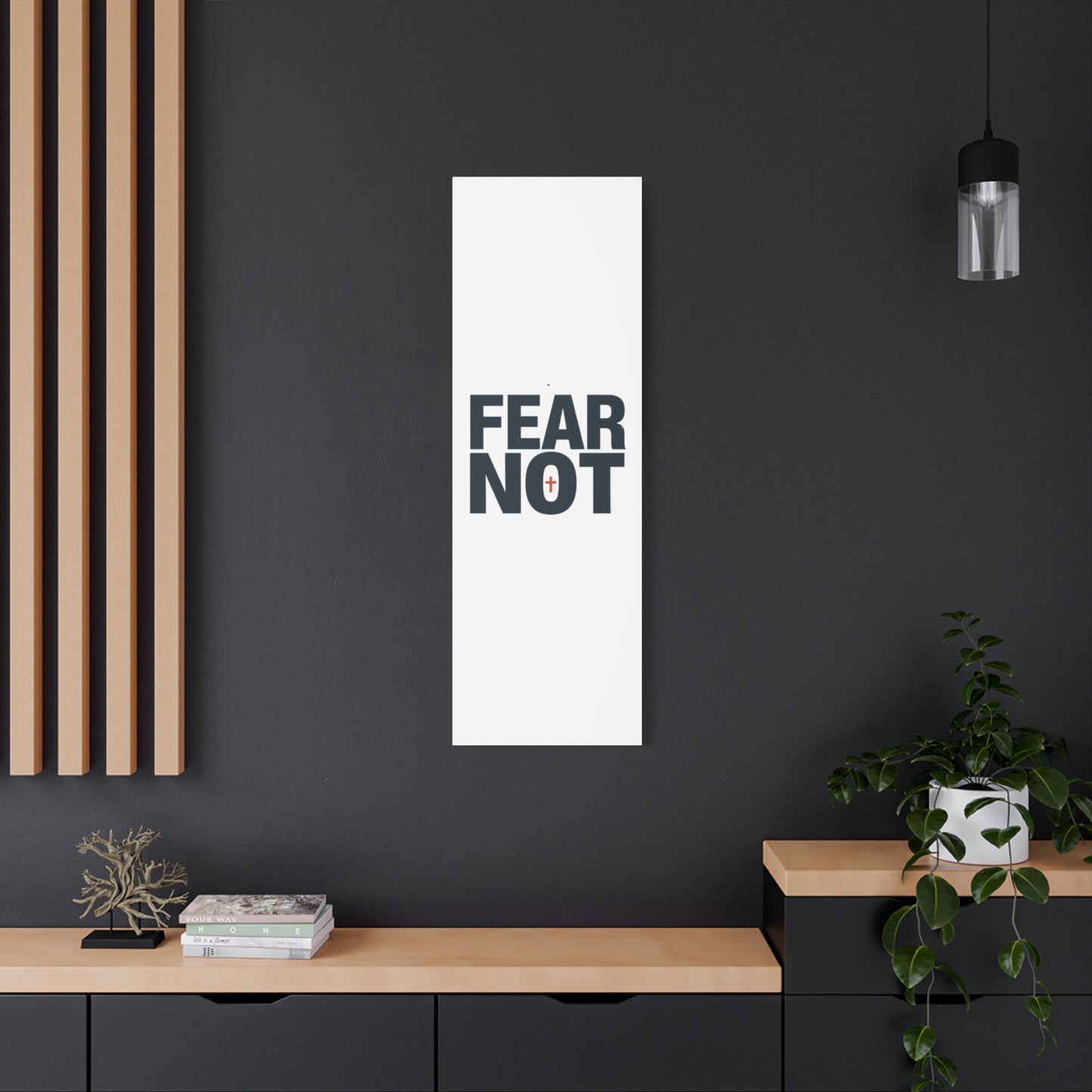 Fear Not canvas | Christian wall art, stretched matte gallery wrap