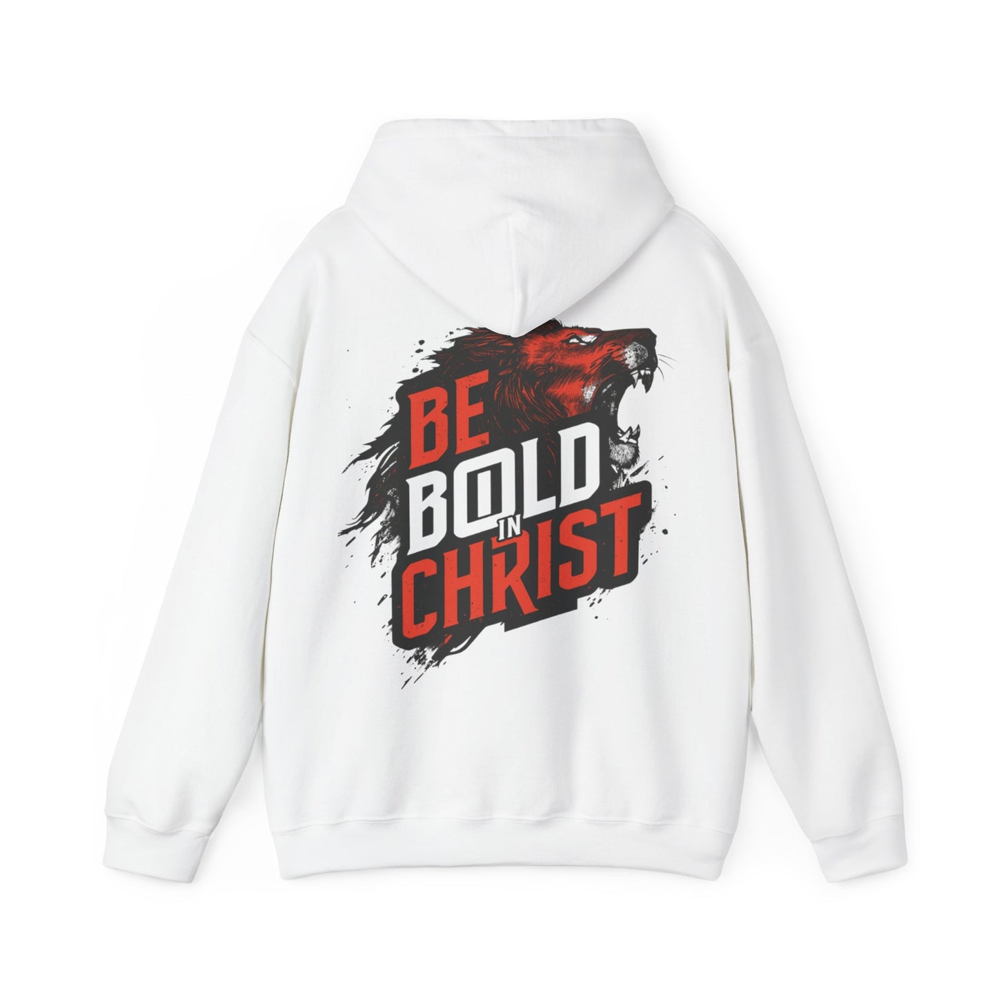 Be Bold in Christ Bear Graphic Hoodie | Faith Roaring Bear Sweatshirt