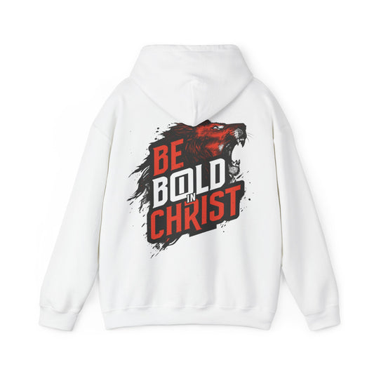 Be Bold in Christ Bear Graphic Hoodie | Faith Roaring Bear Sweatshirt