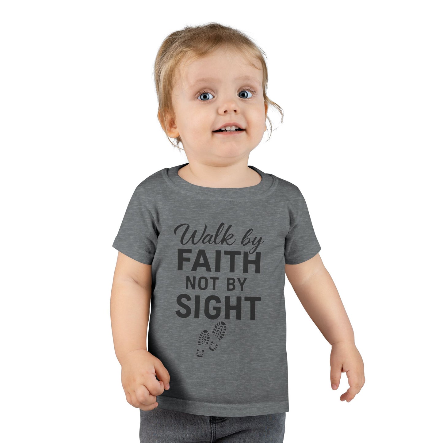 Toddler Faith T-Shirt - Inspirational Christian Gift for Kids, Birthday, Everyday Wear, Motivational Tee