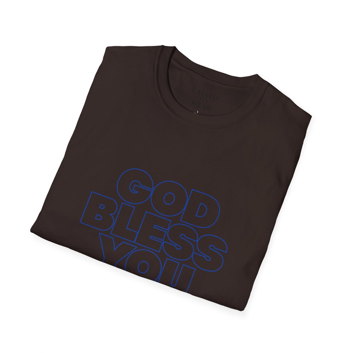 GOD BLESS YOU & Keep You T-Shirt | Minimal Typographic Faith Tee