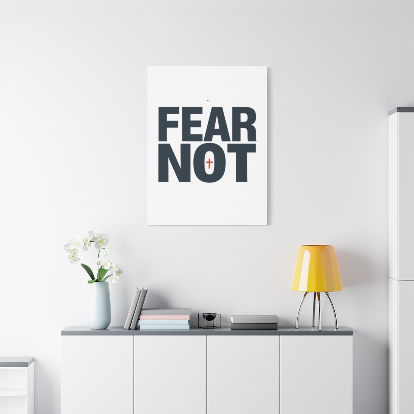 Fear Not canvas | Christian wall art, stretched matte gallery wrap
