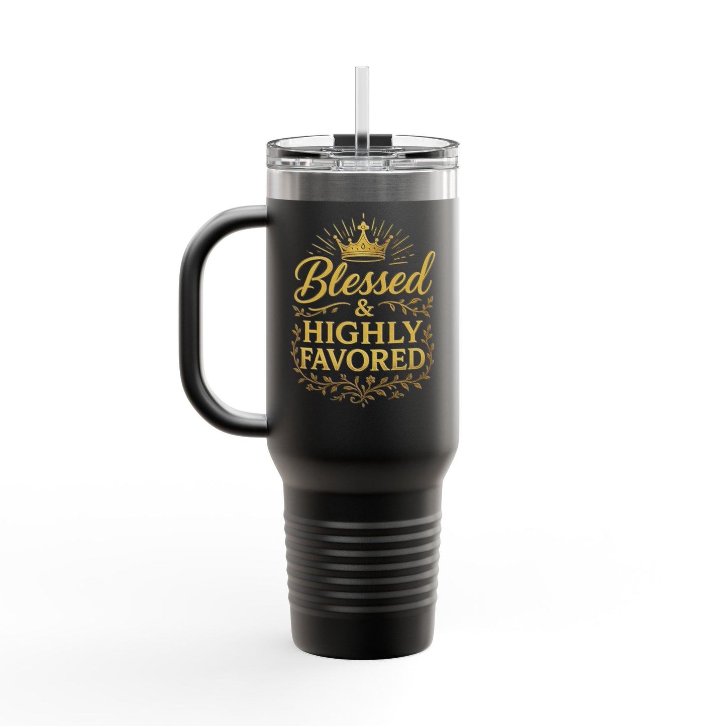 Blessed & Highly Favored 40oz Insulated Travel Mug - Inspirational On-the-Go Drinkware, Perfect for Gifts, Travel Essentials, and [...]