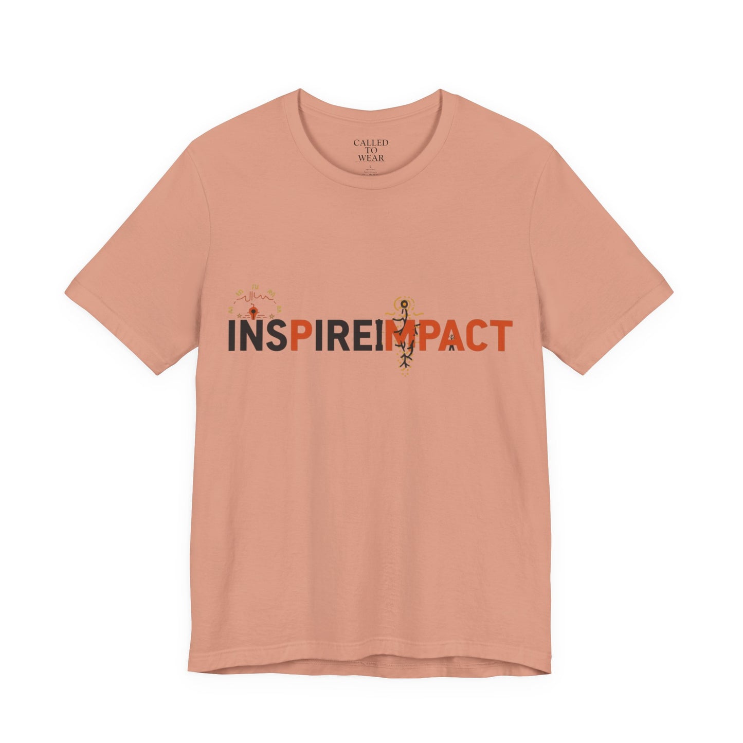 Inspire Impact graphic Tee | Inspirational typography t-shirt